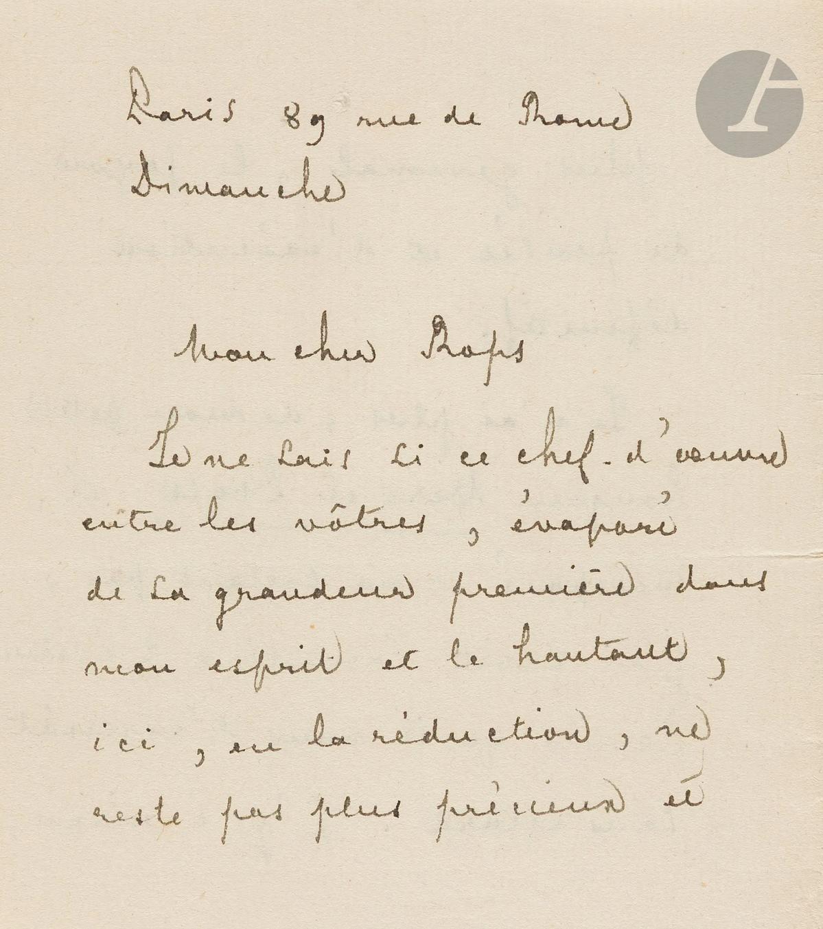 Illustration de la lettre