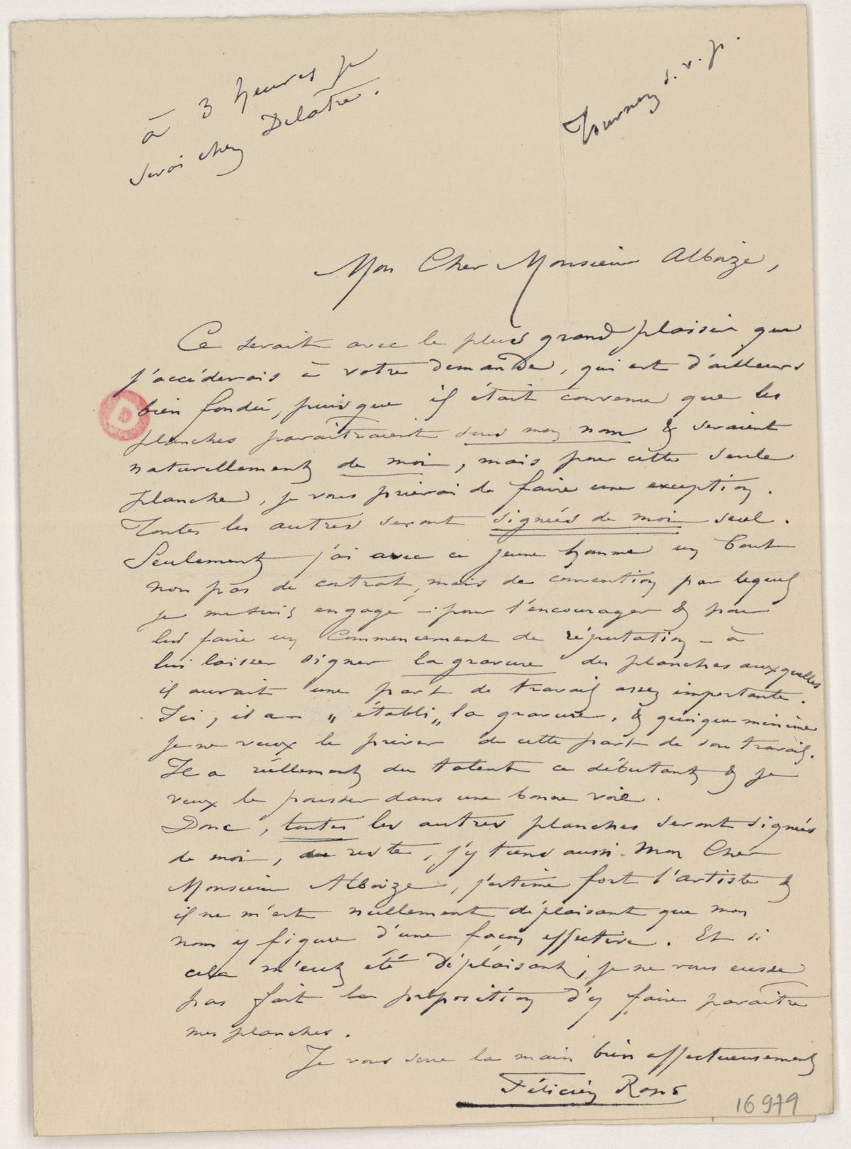 Illustration de la lettre