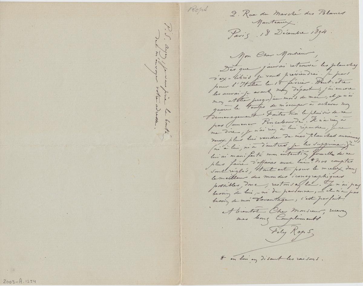 Illustration de la lettre