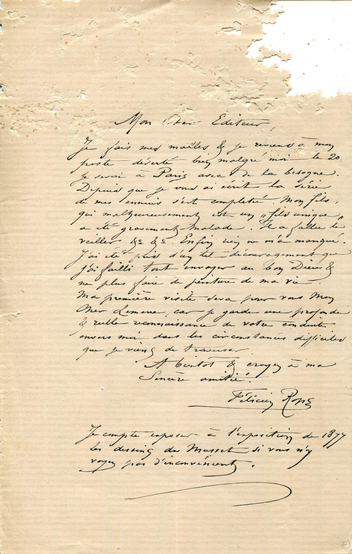 Illustration de la lettre