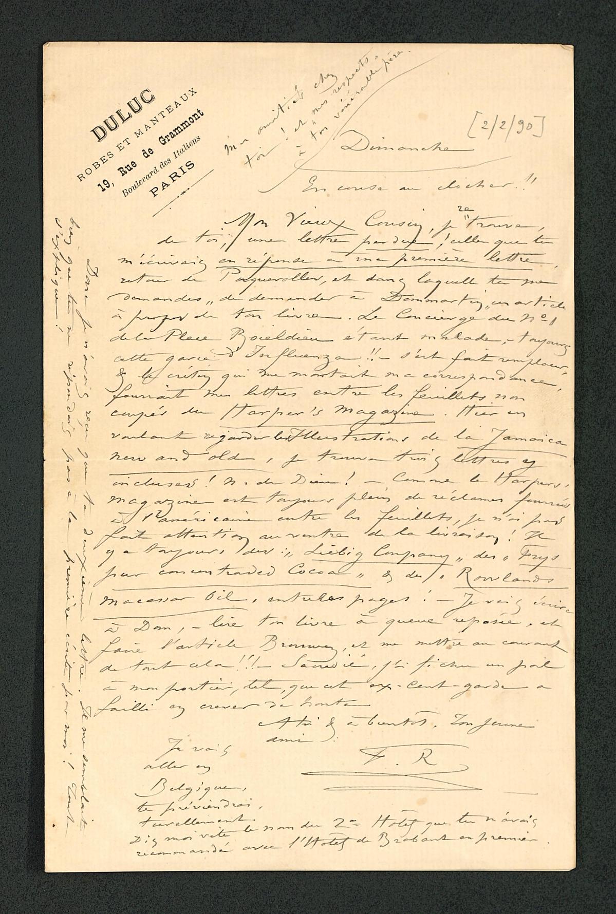 Illustration de la lettre