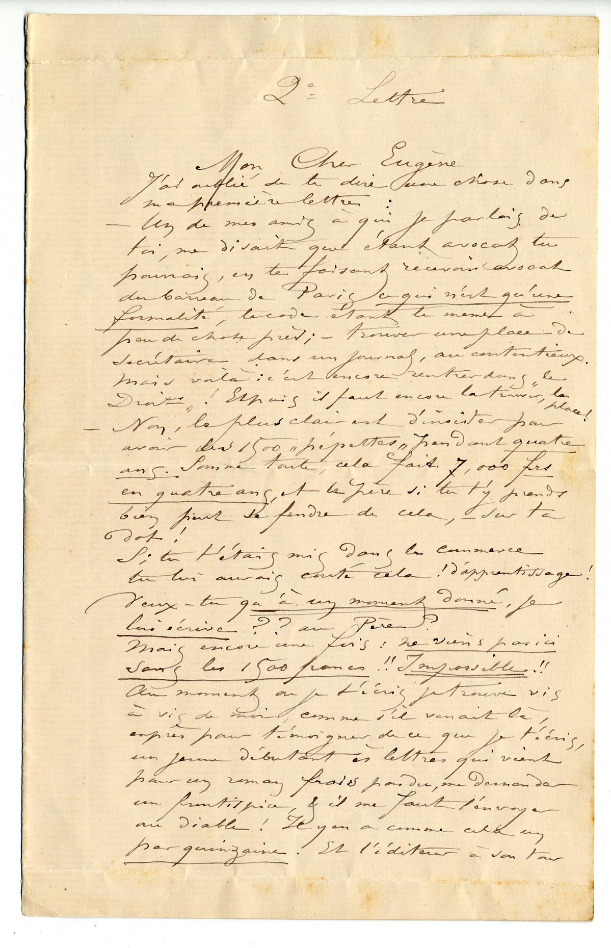 Illustration de la lettre