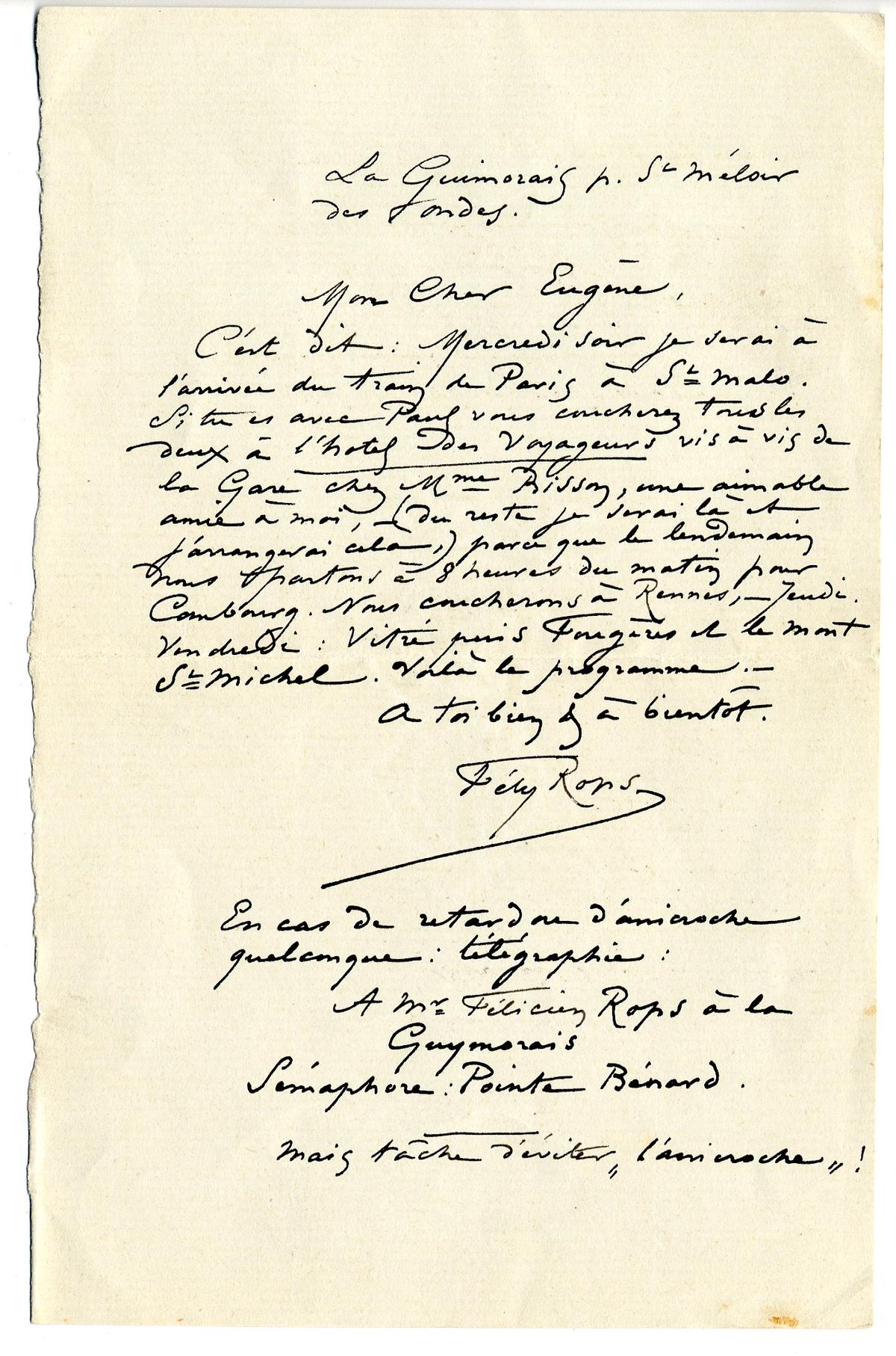 Illustration de la lettre