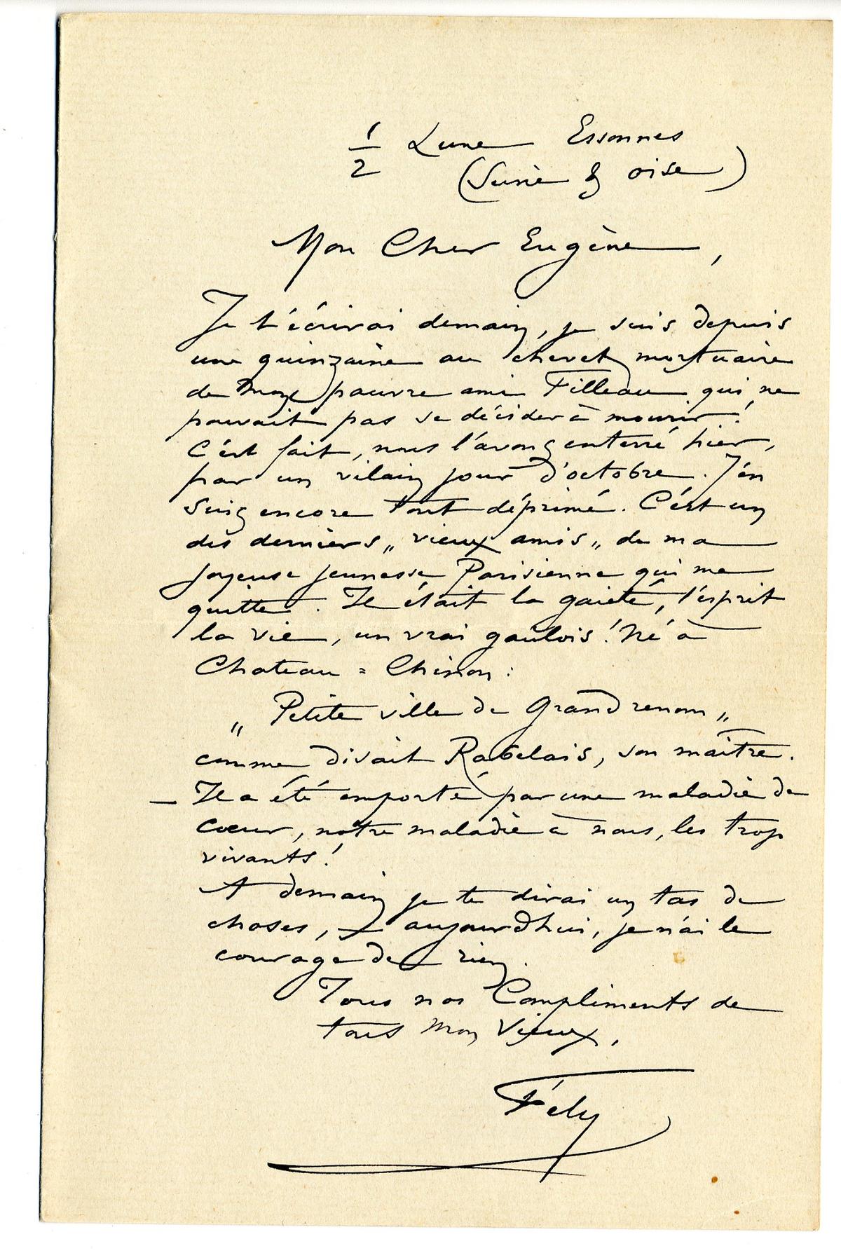 Illustration de la lettre