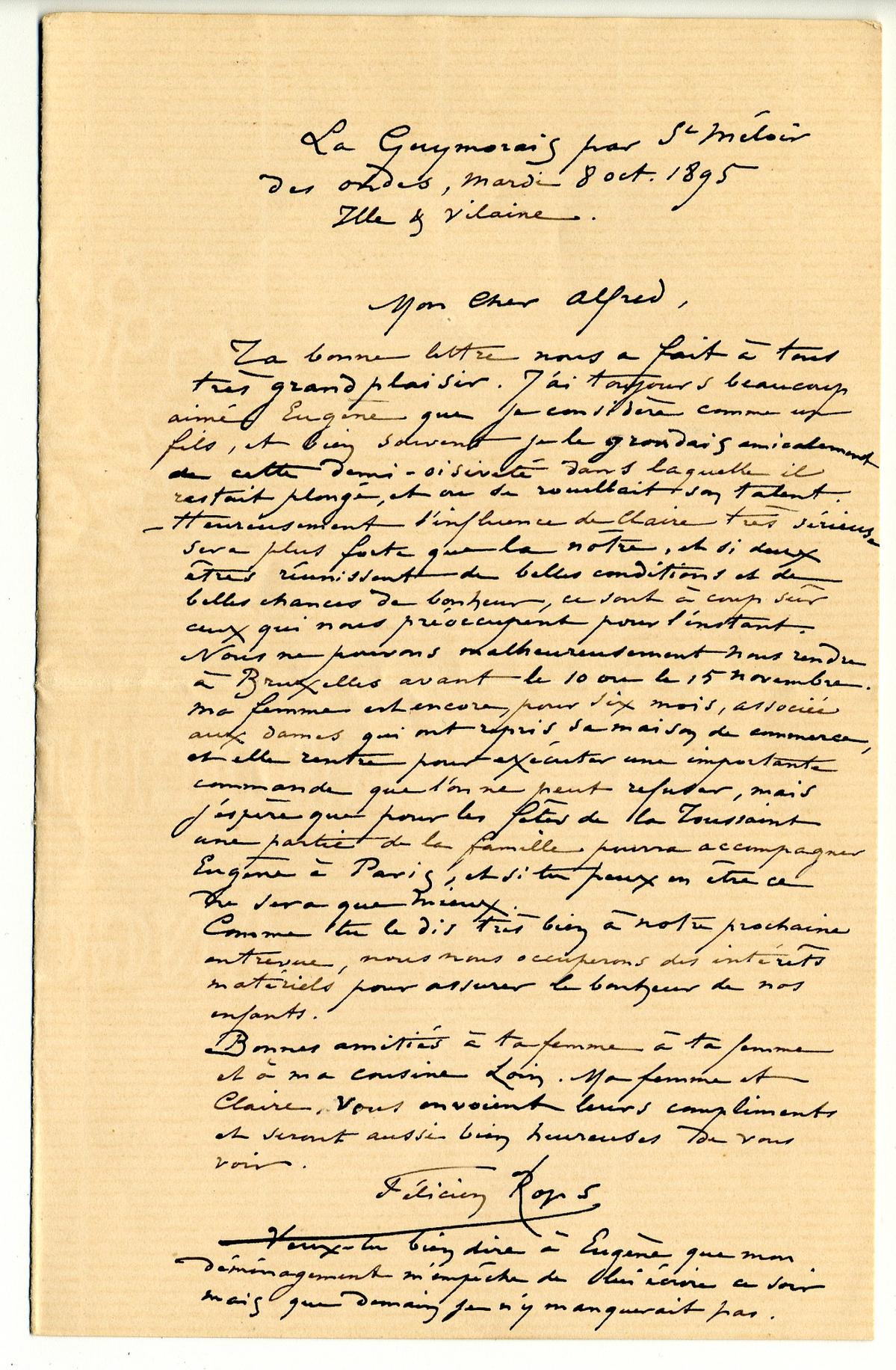 Illustration de la lettre