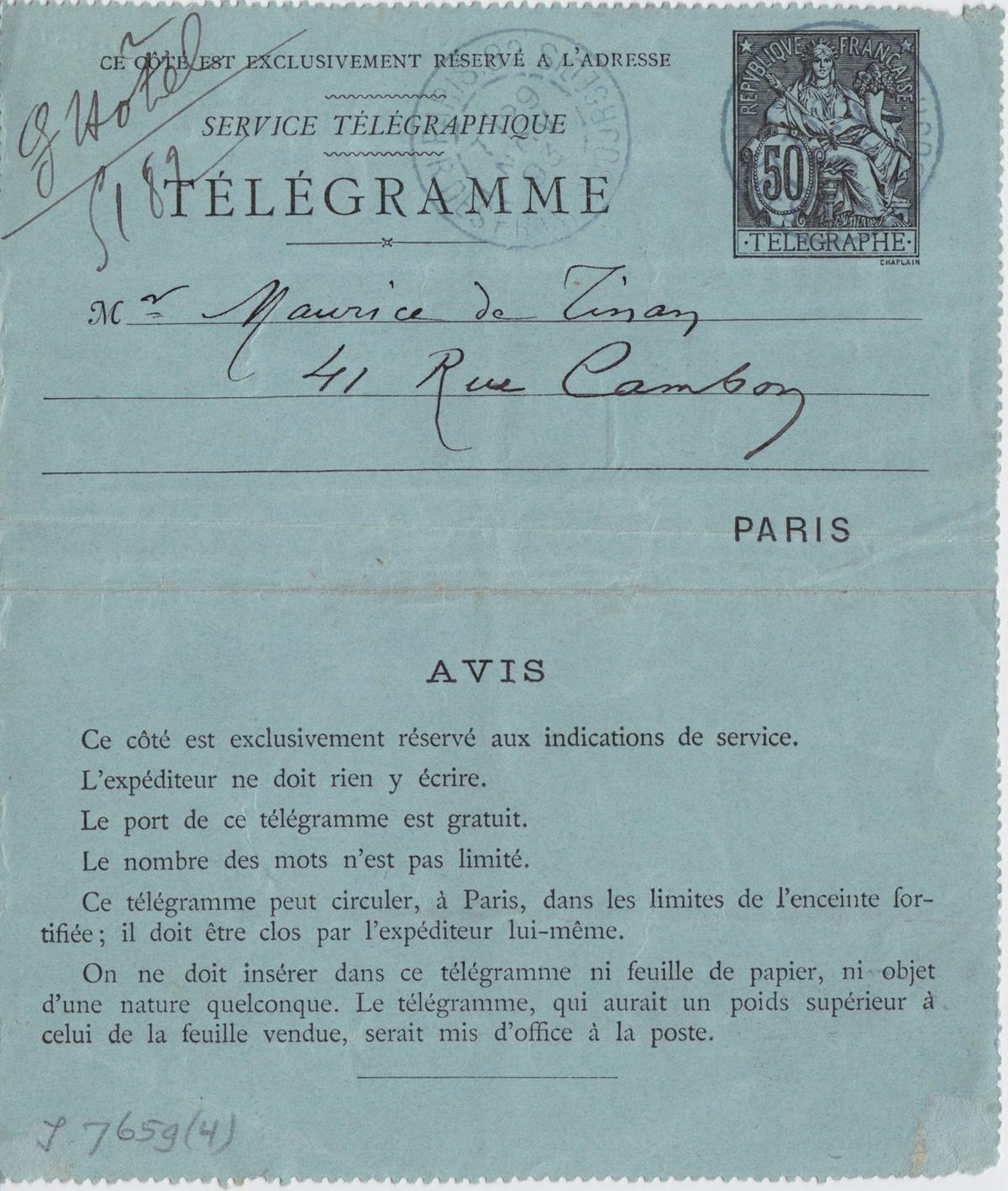 Illustration de la lettre