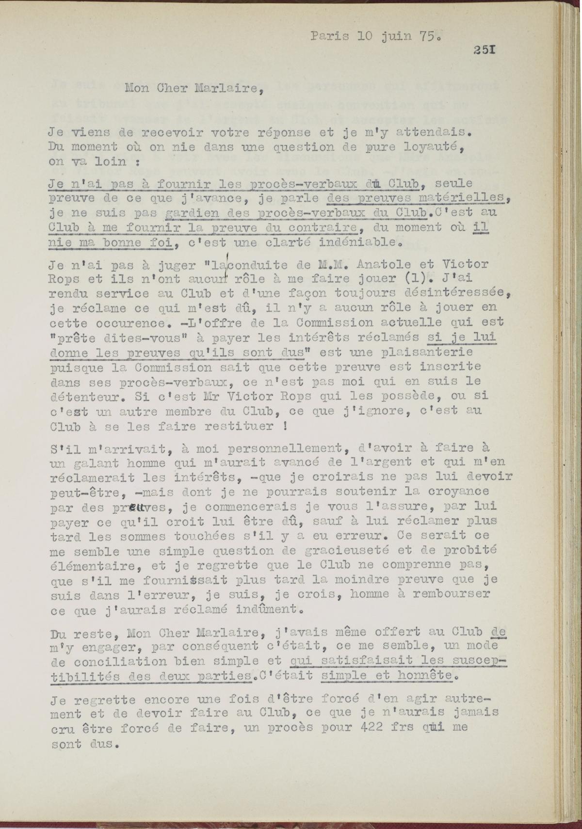 Illustration de la lettre