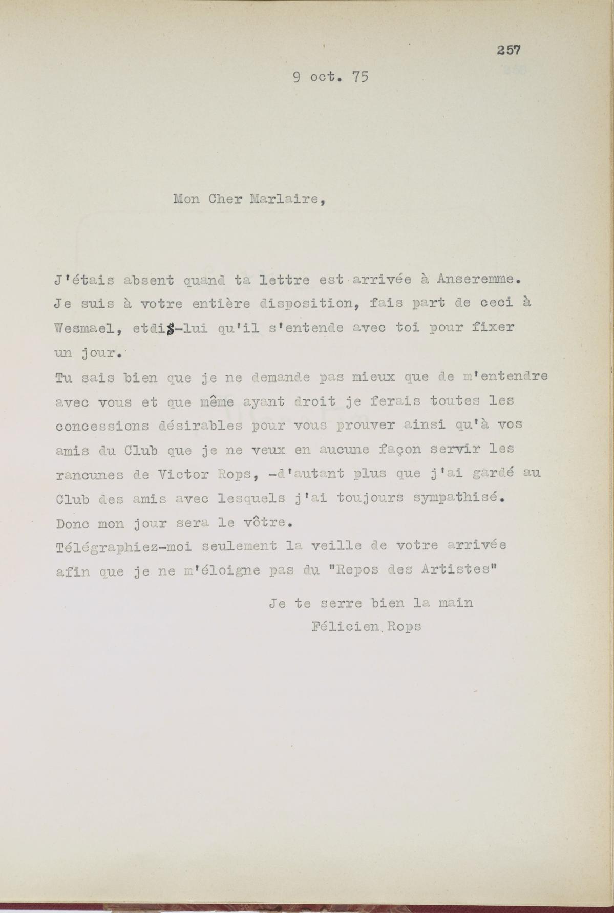 Illustration de la lettre