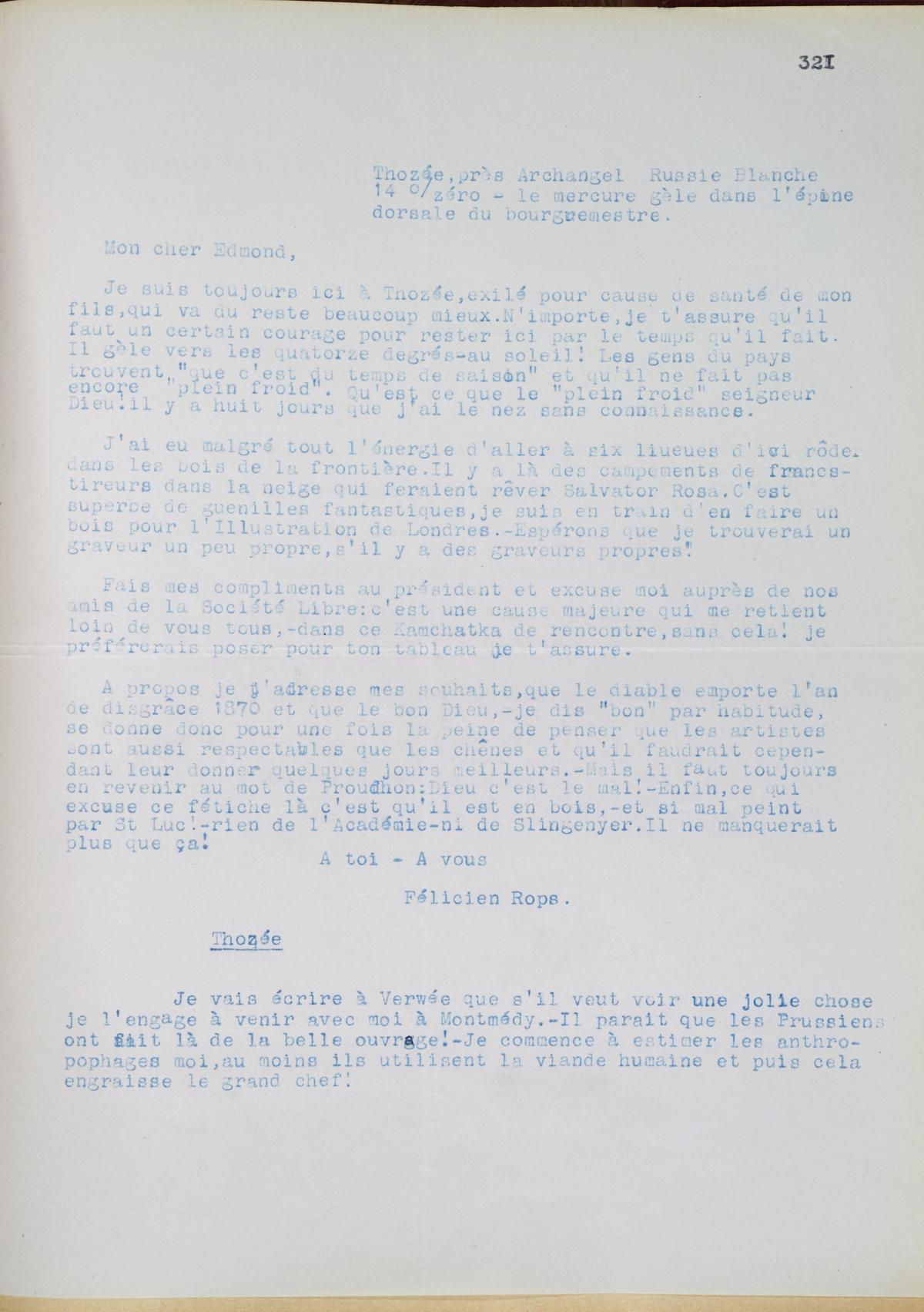 Illustration de la lettre