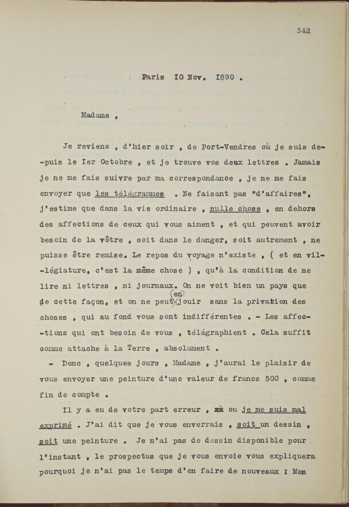 Illustration de la lettre