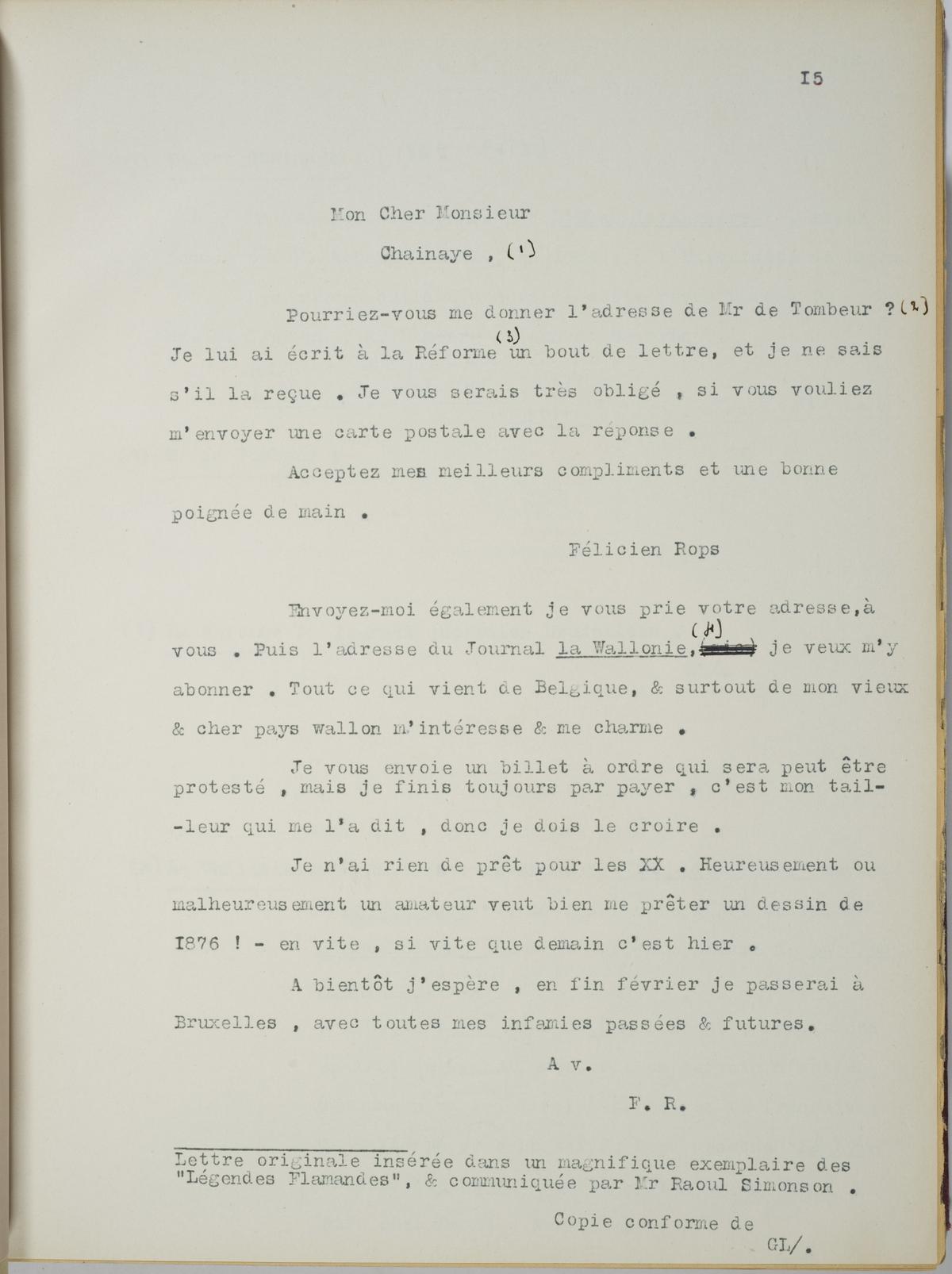 Illustration de la lettre