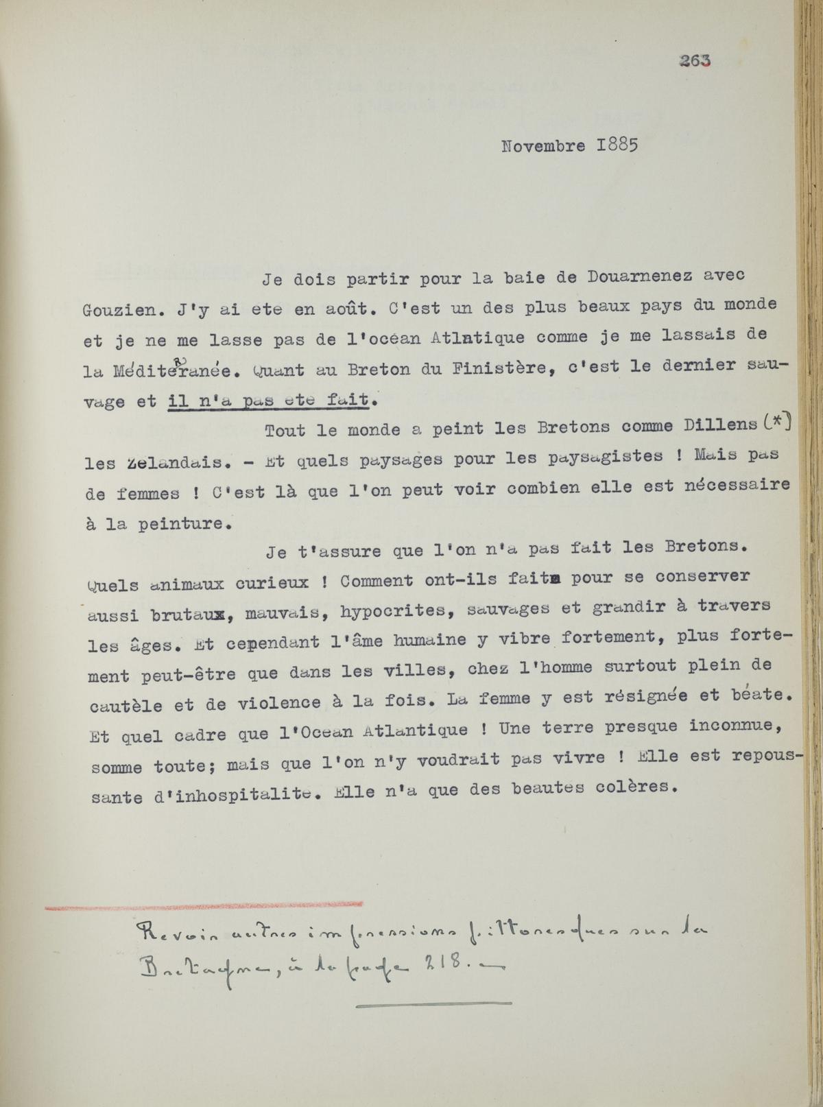 Illustration de la lettre