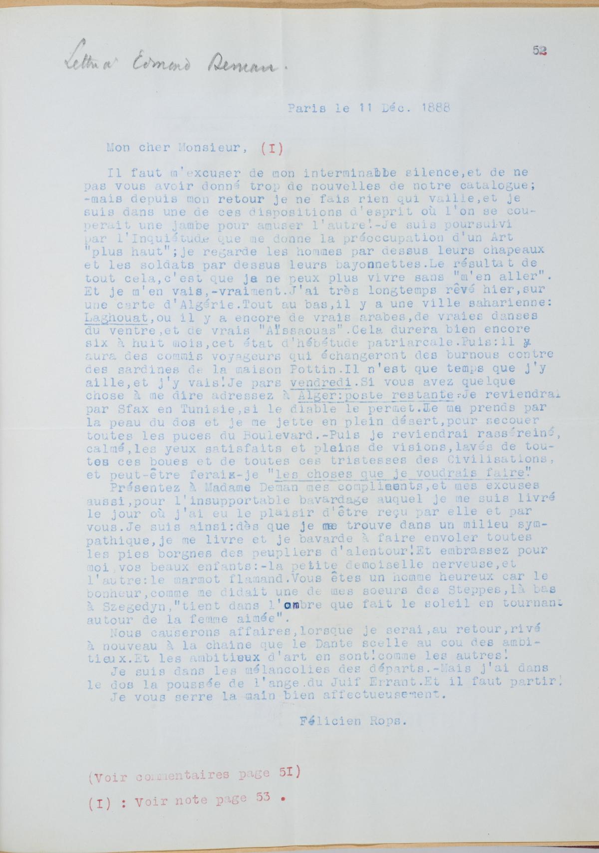 Illustration de la lettre