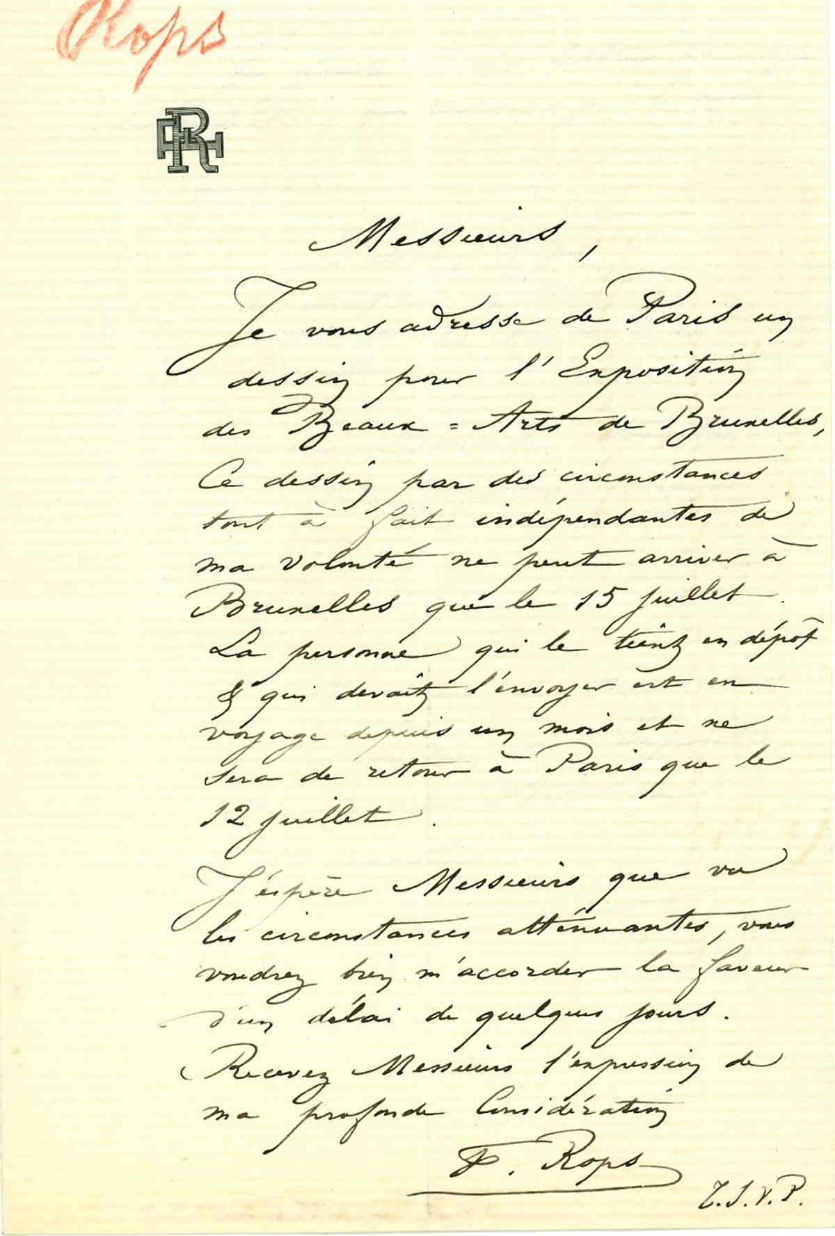 Illustration de la lettre