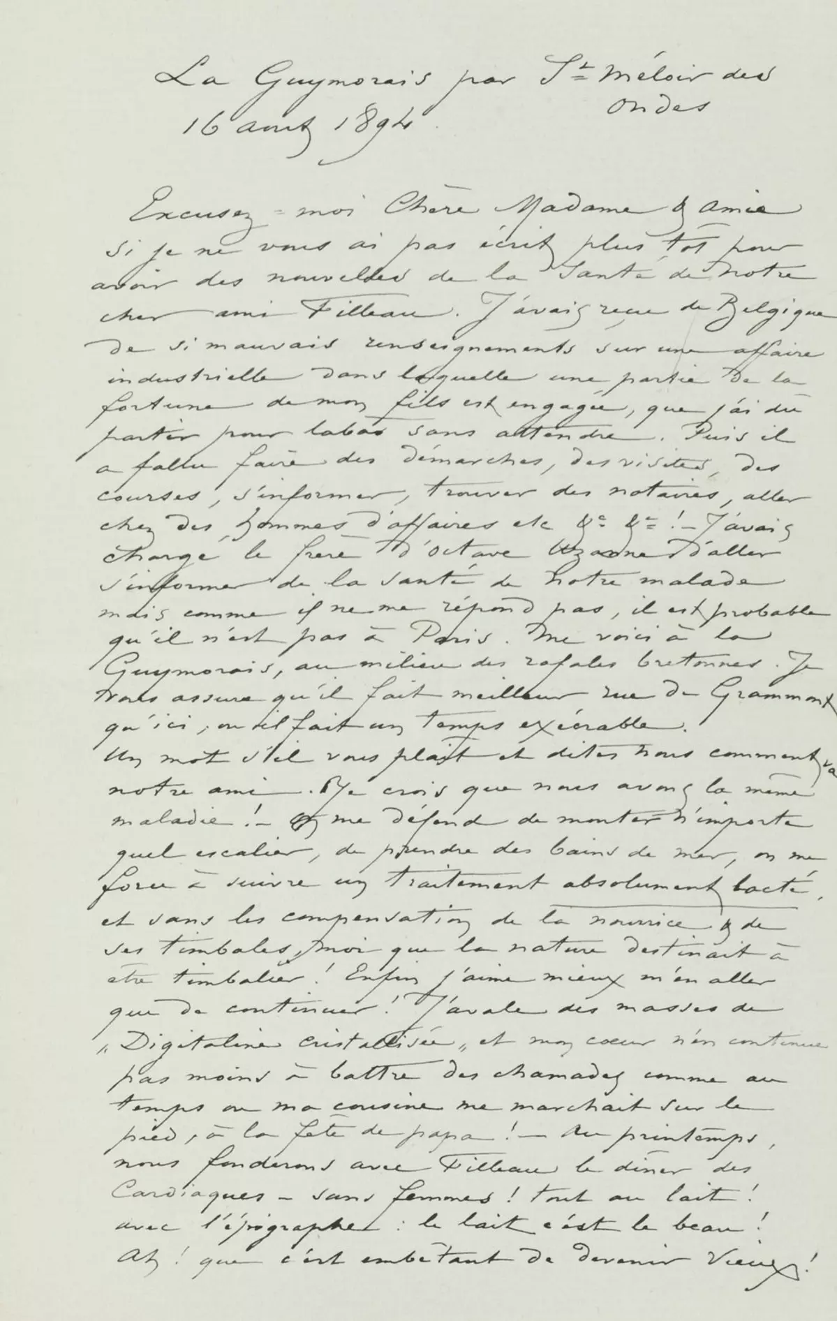 Illustration de la lettre