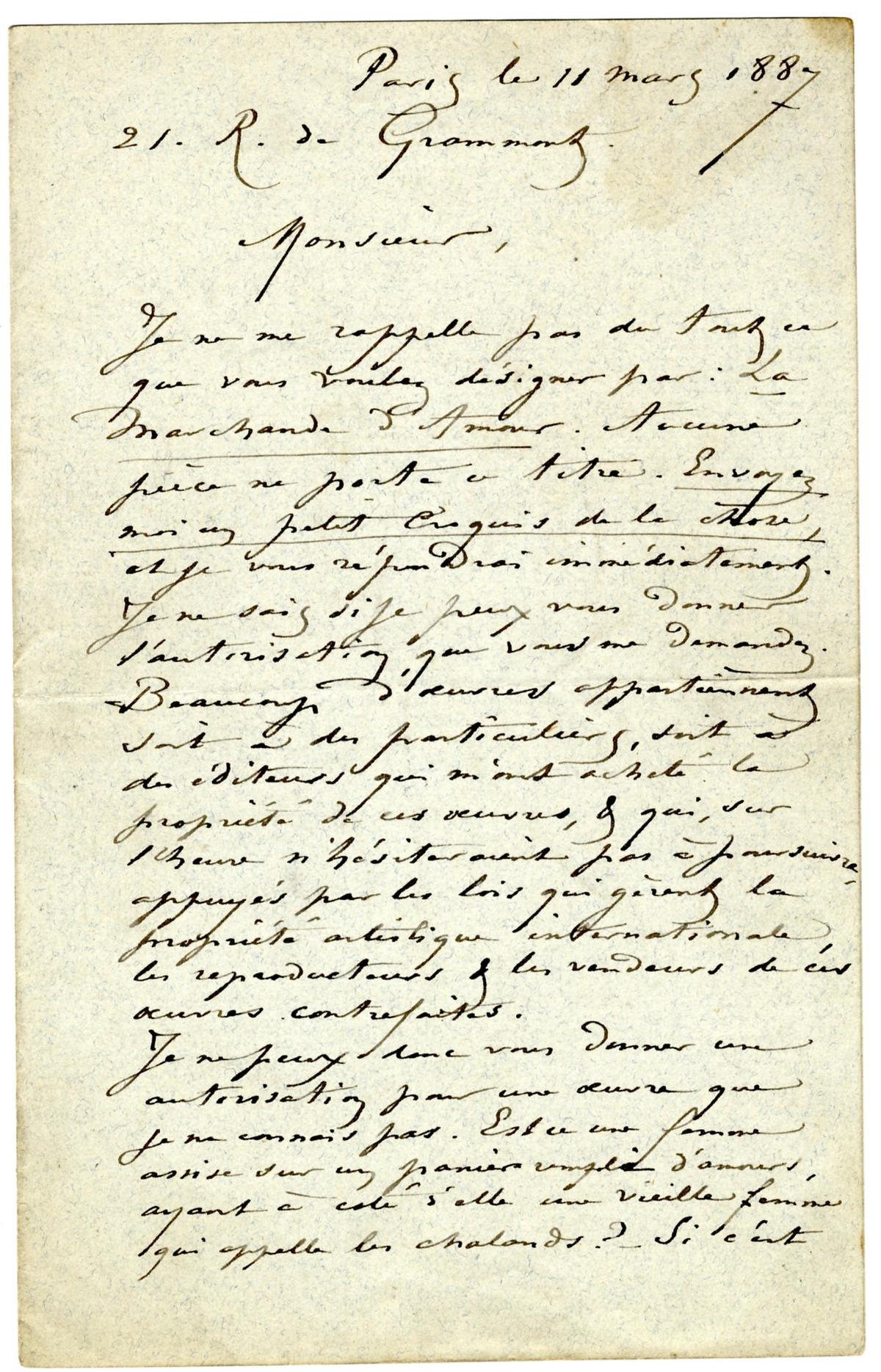 Illustration de la lettre