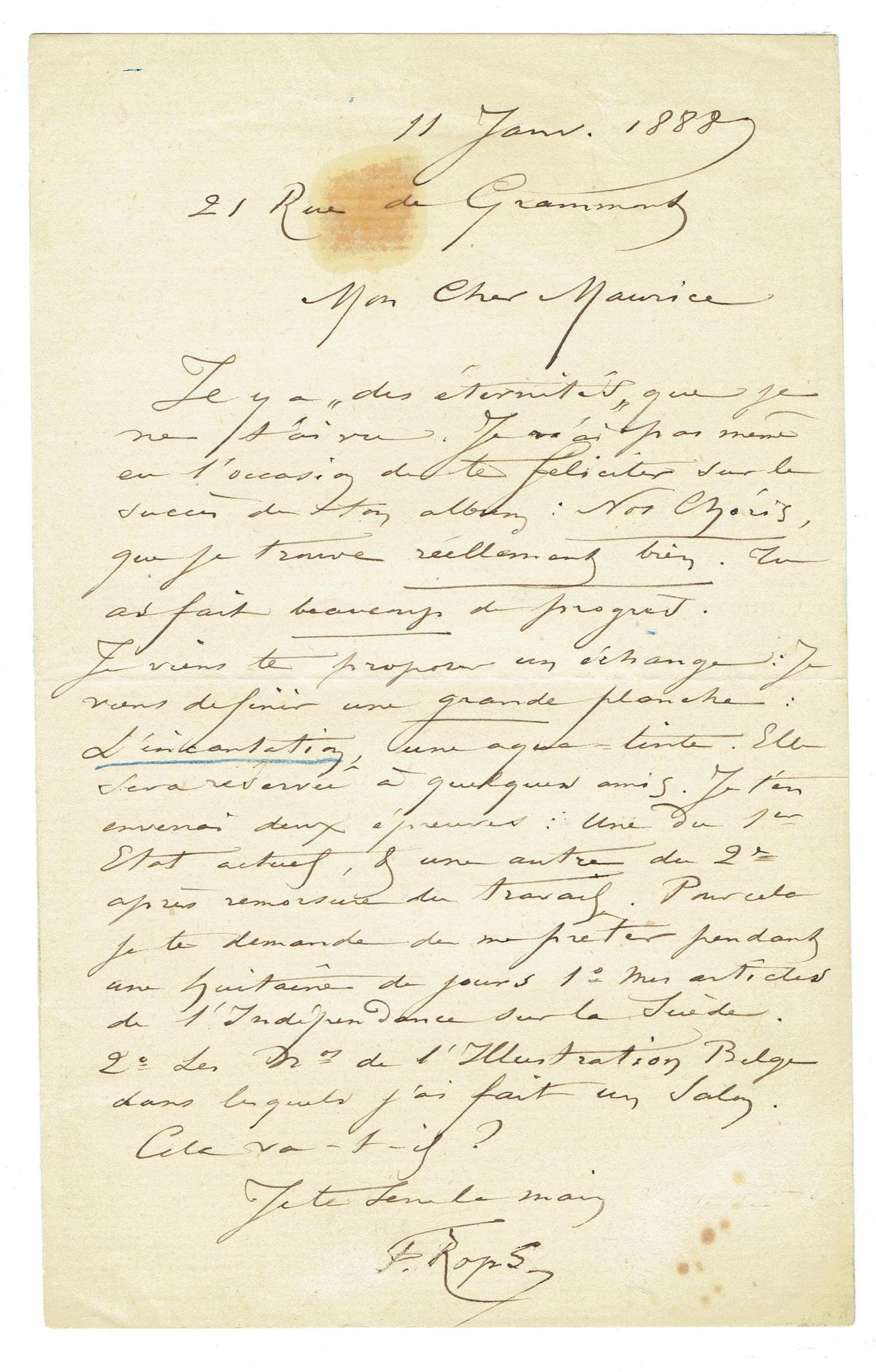 Illustration de la lettre