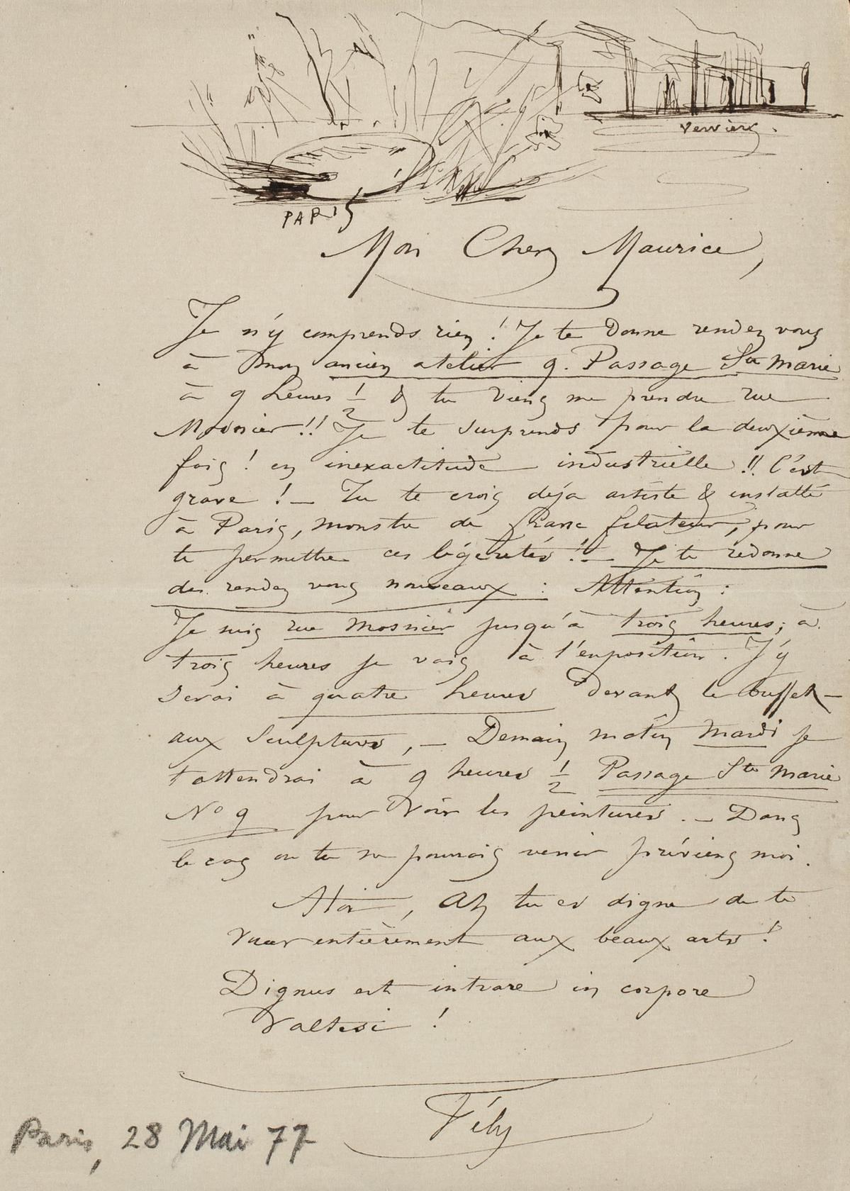 Illustration de la lettre