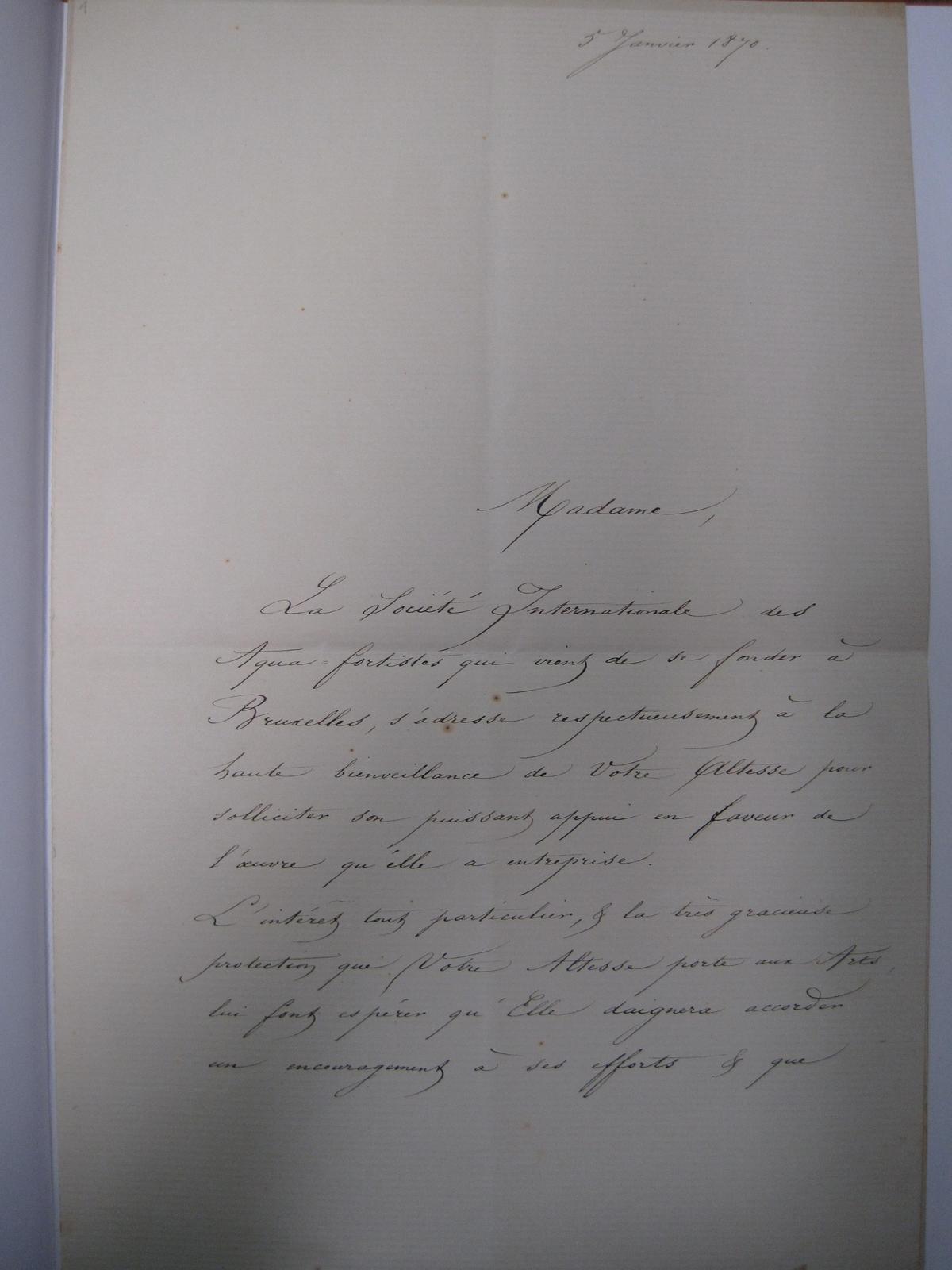 Illustration de la lettre