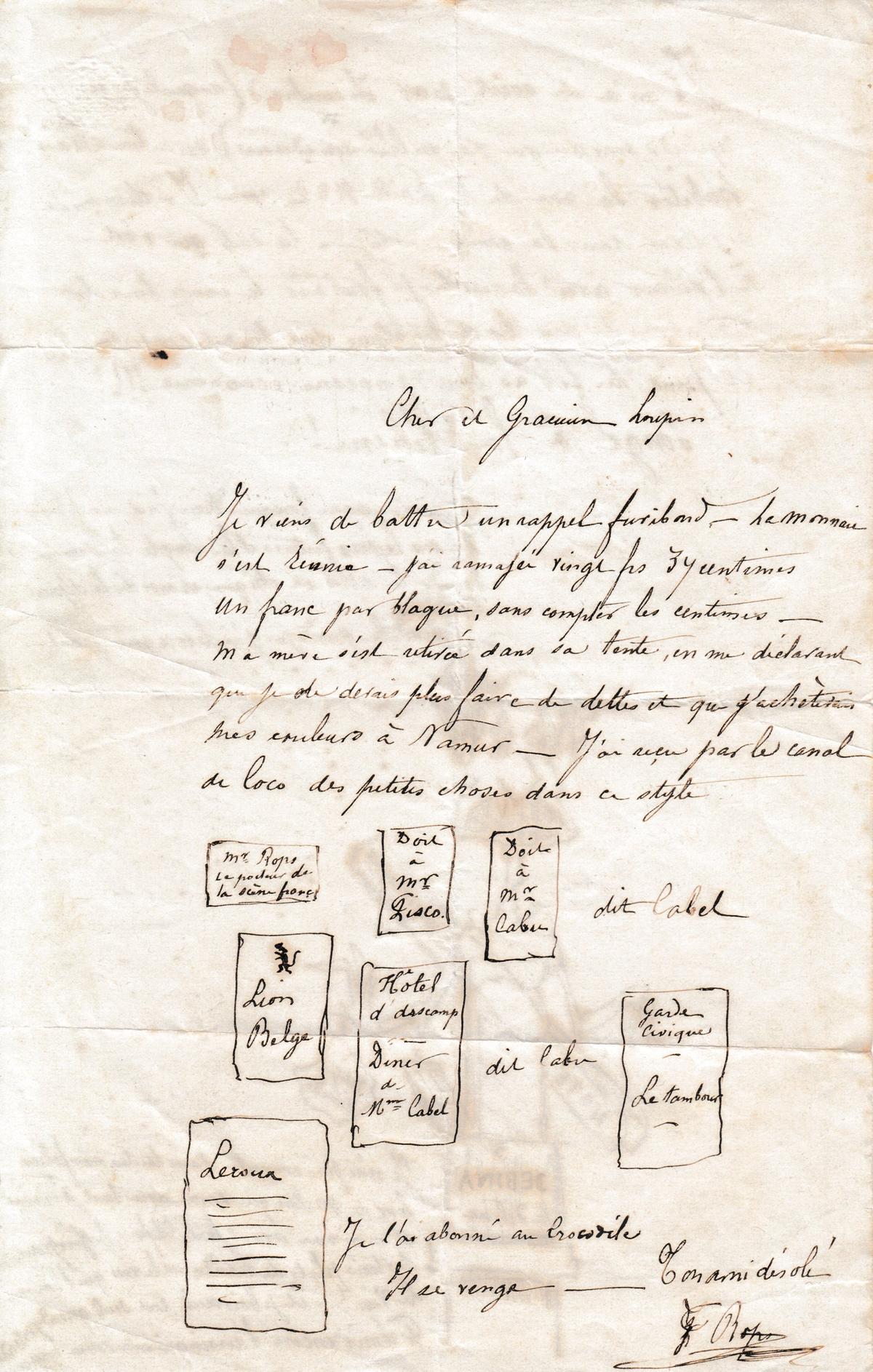 Illustration de la lettre