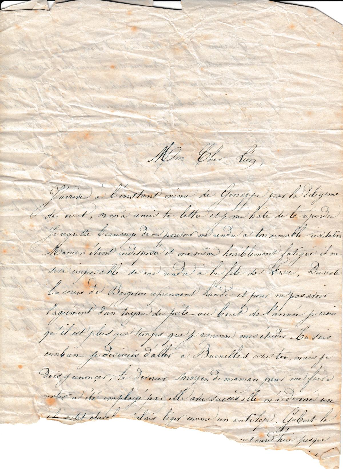 Illustration de la lettre