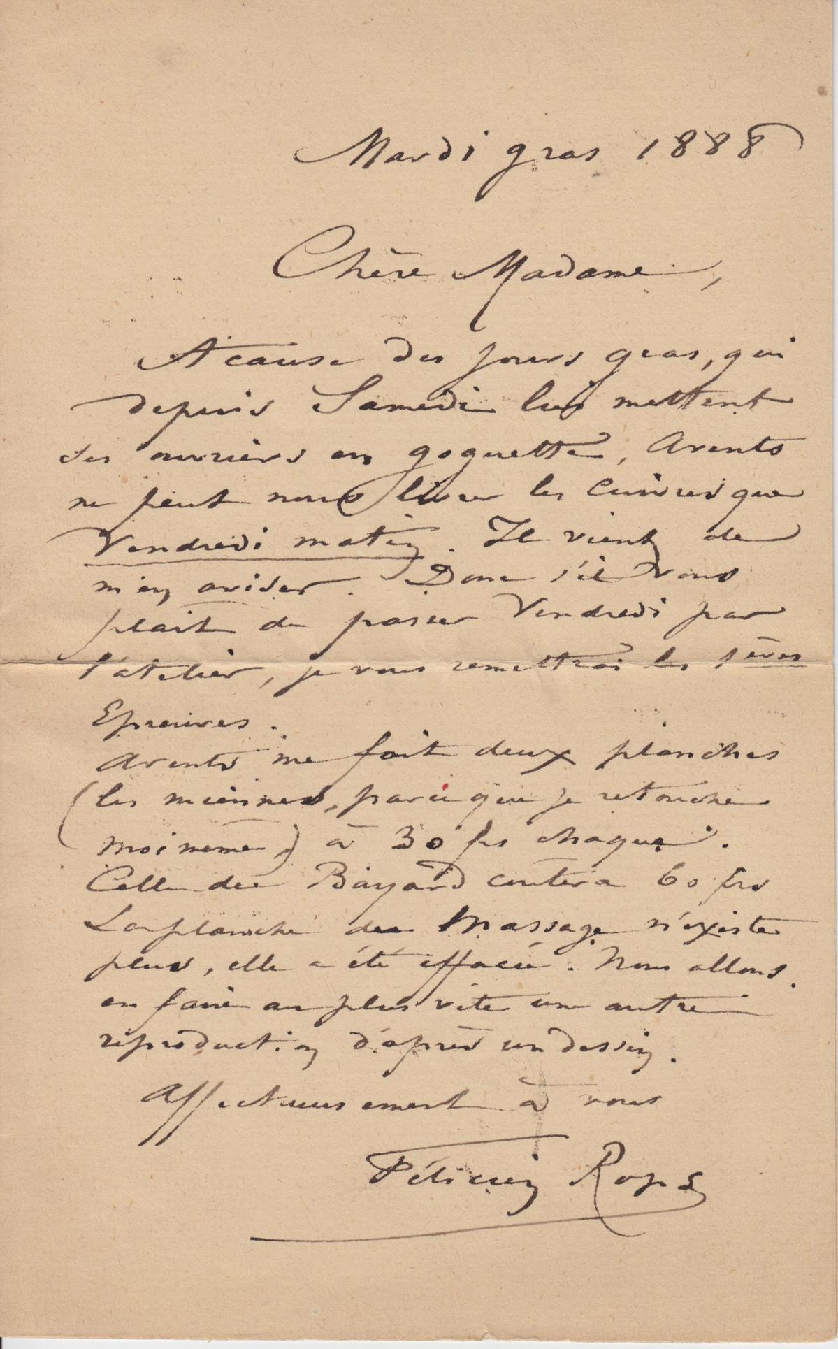 Illustration de la lettre