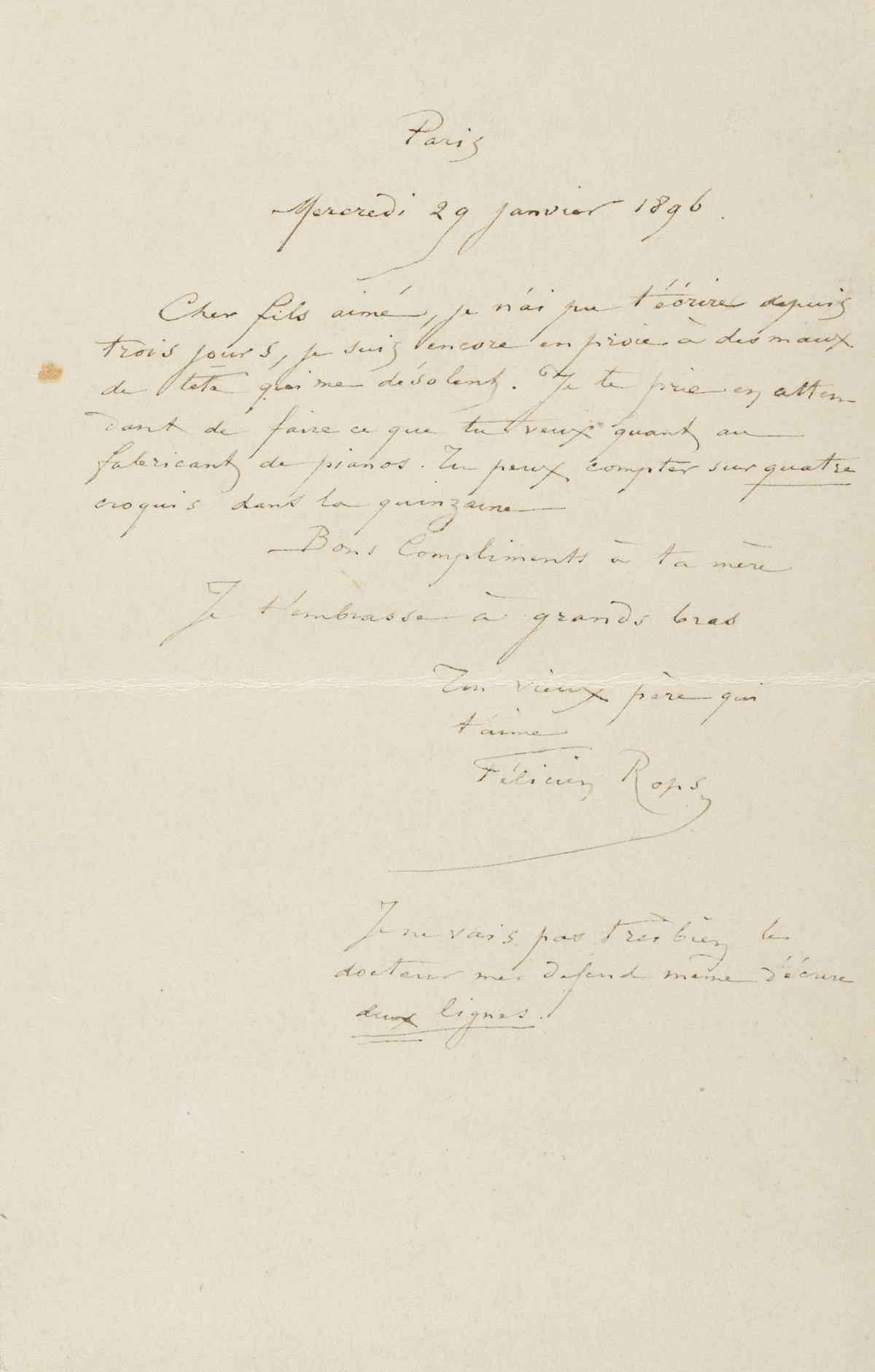 Illustration de la lettre