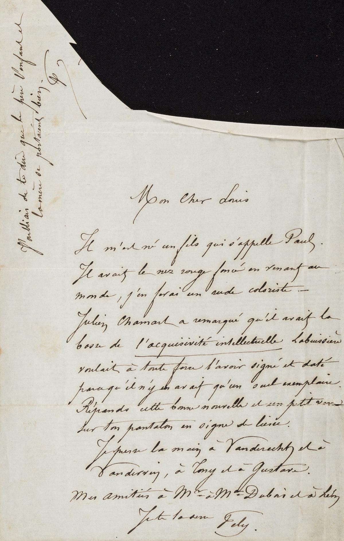 Illustration de la lettre