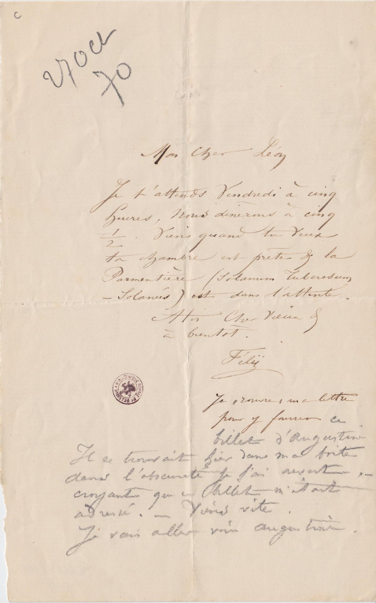 Illustration de la lettre