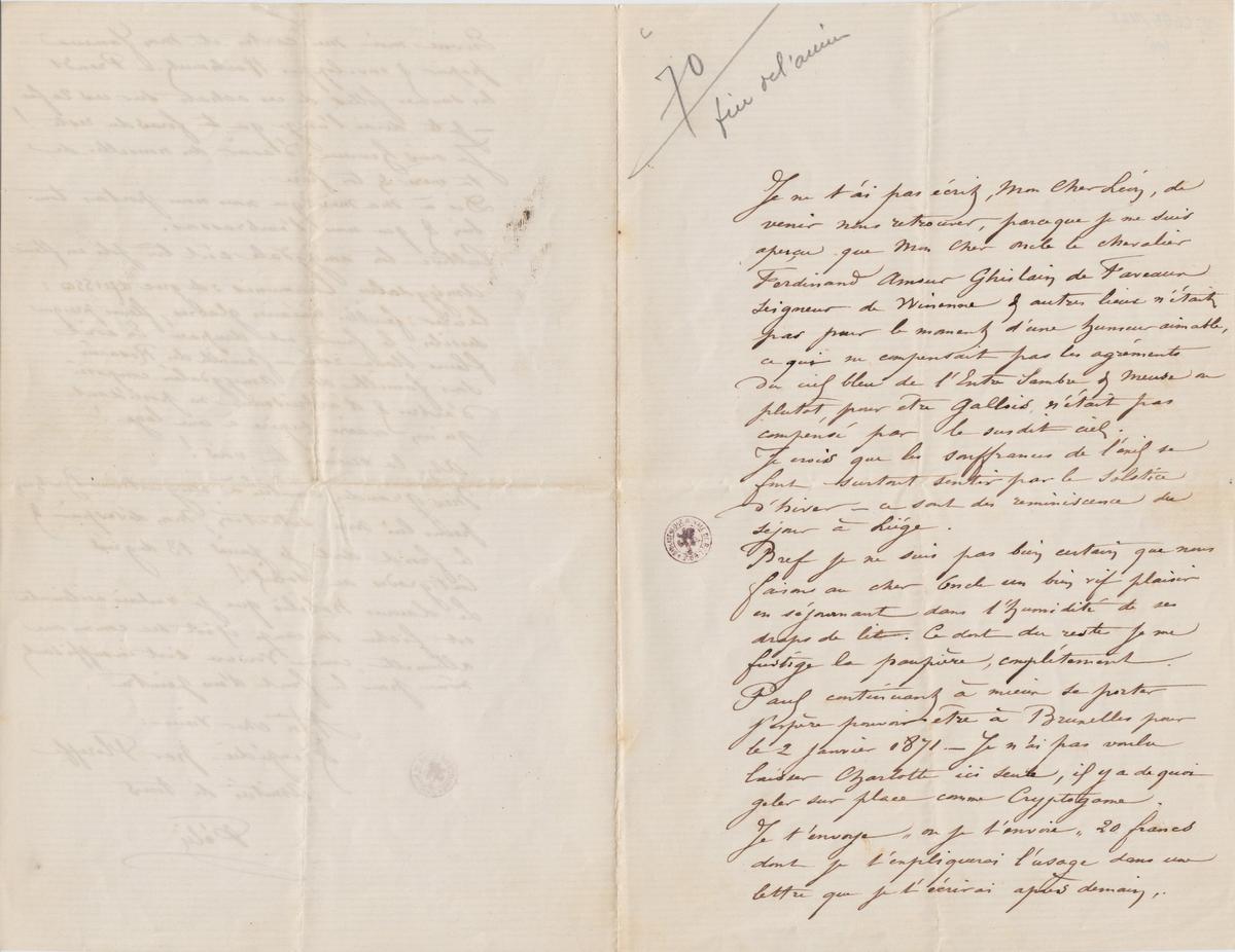 Illustration de la lettre
