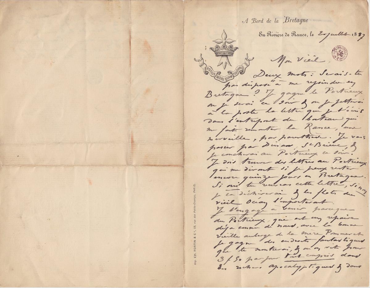 Illustration de la lettre