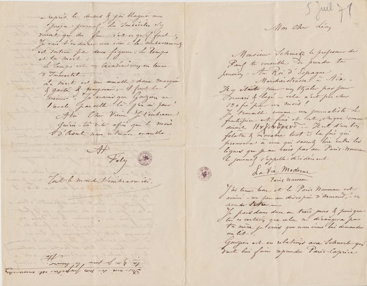 Illustration de la lettre