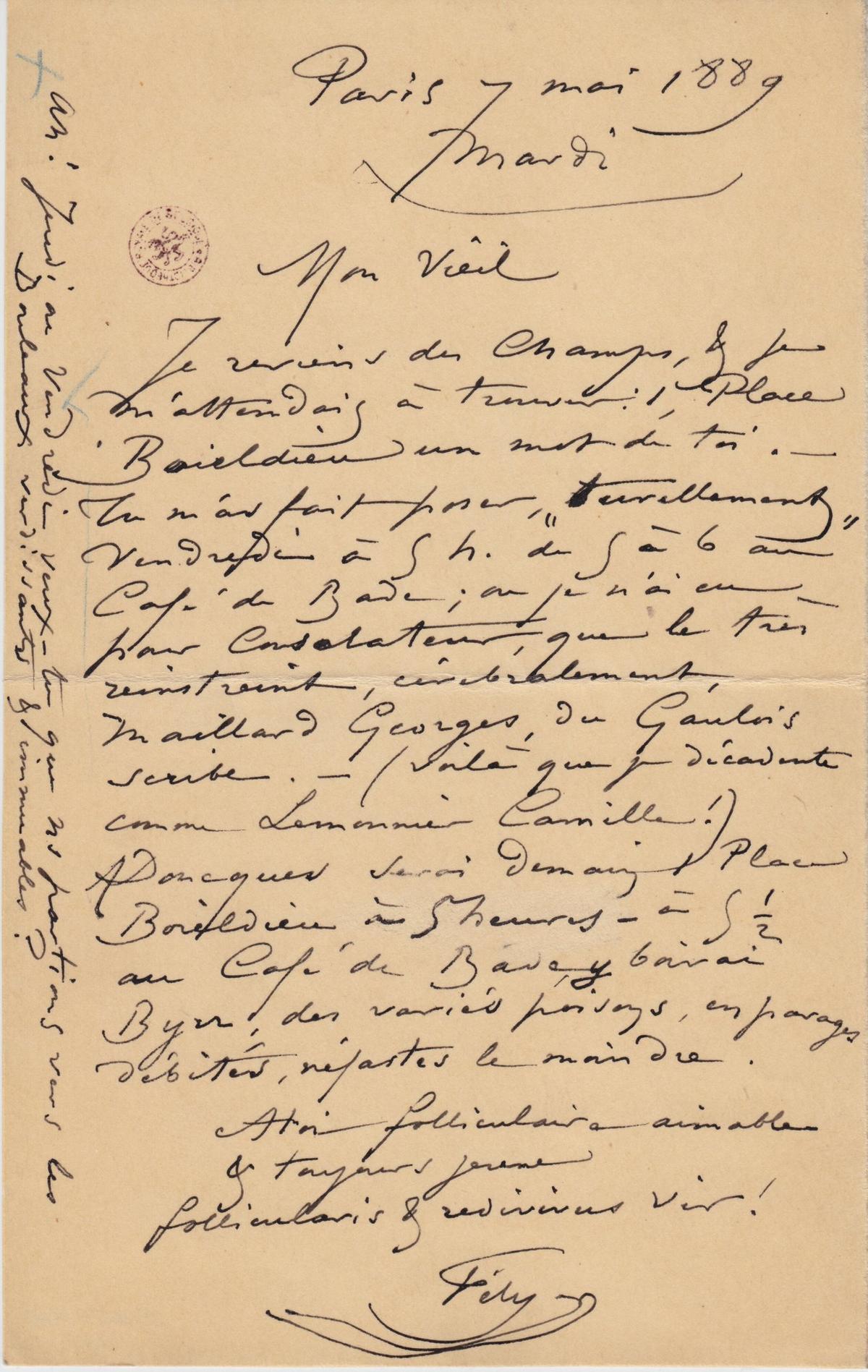 Illustration de la lettre