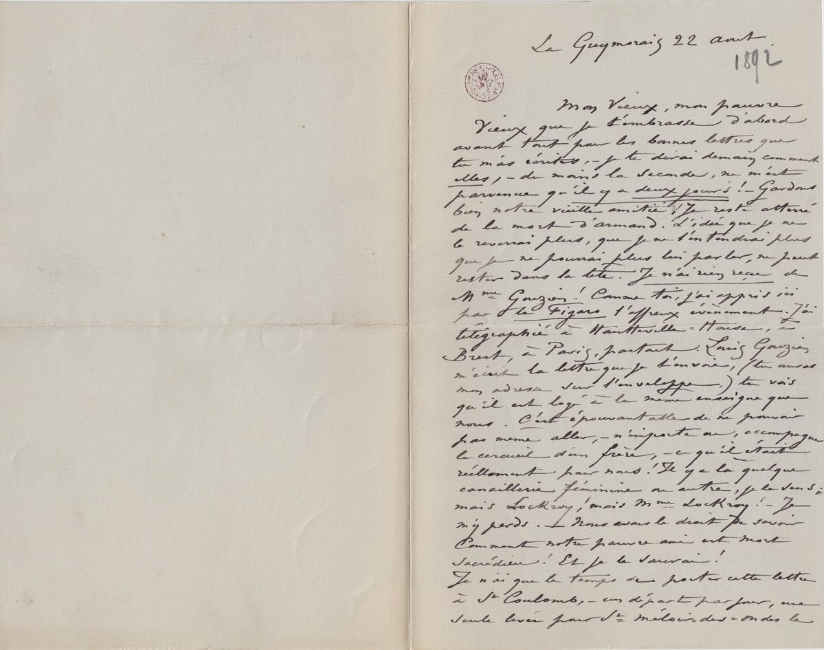 Illustration de la lettre