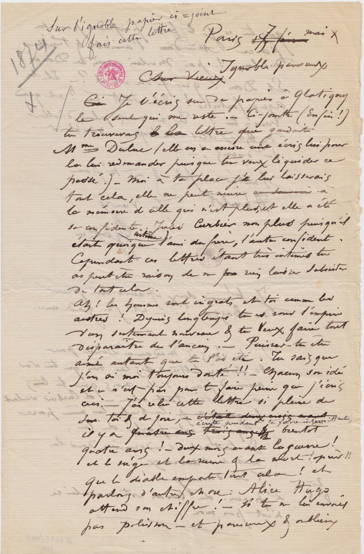 Illustration de la lettre