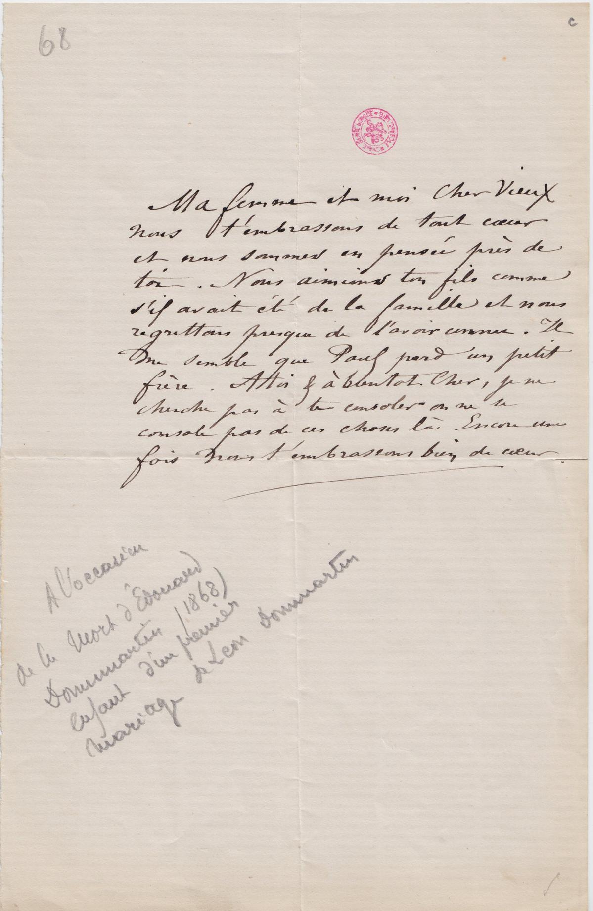 Illustration de la lettre