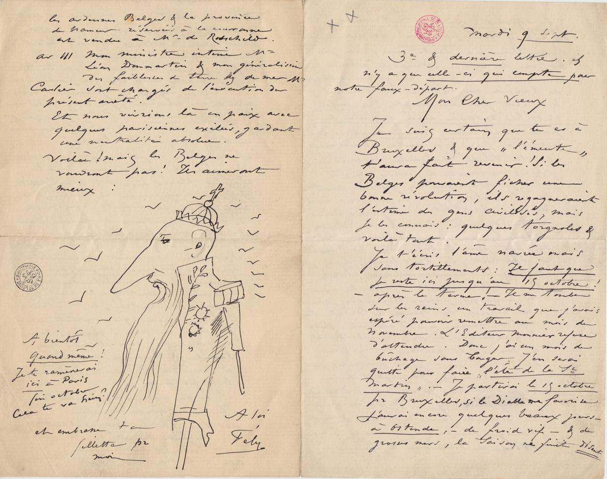Illustration de la lettre