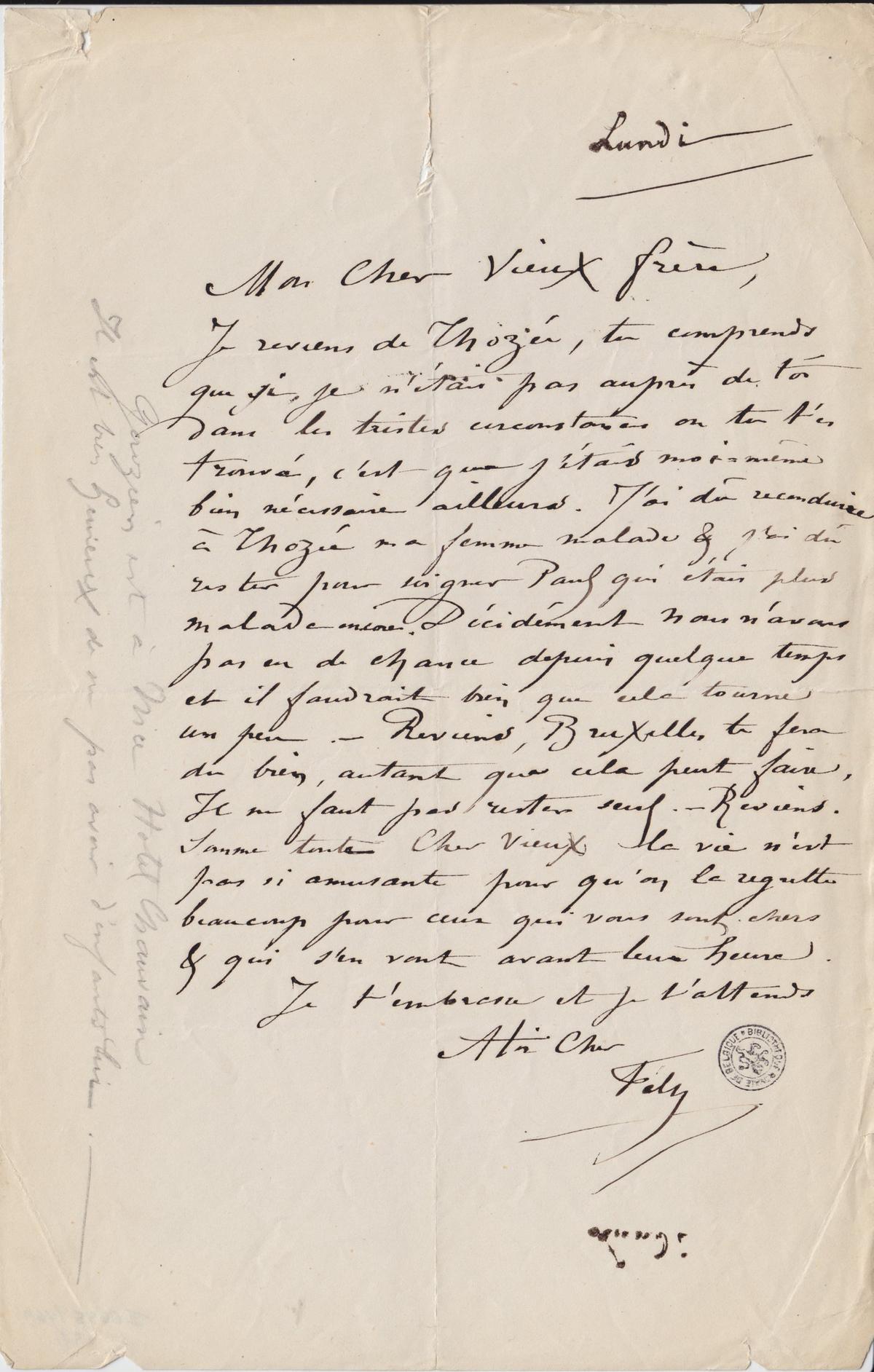 Illustration de la lettre