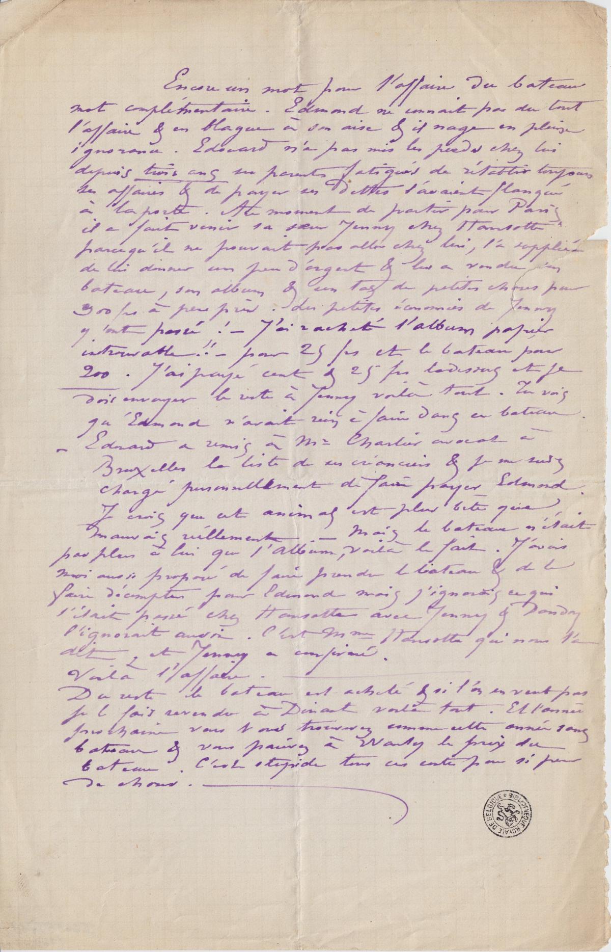 Illustration de la lettre