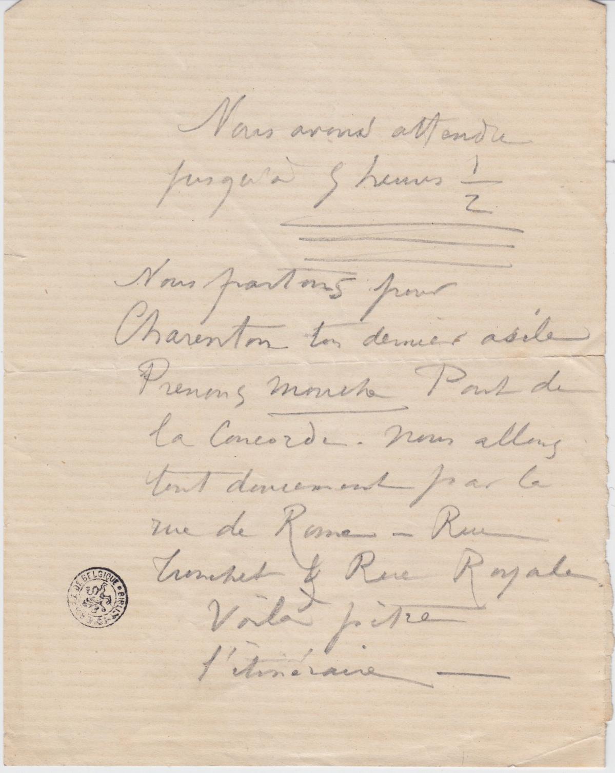 Illustration de la lettre