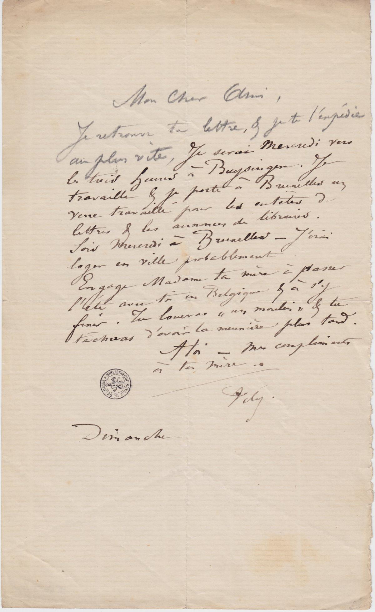 Illustration de la lettre