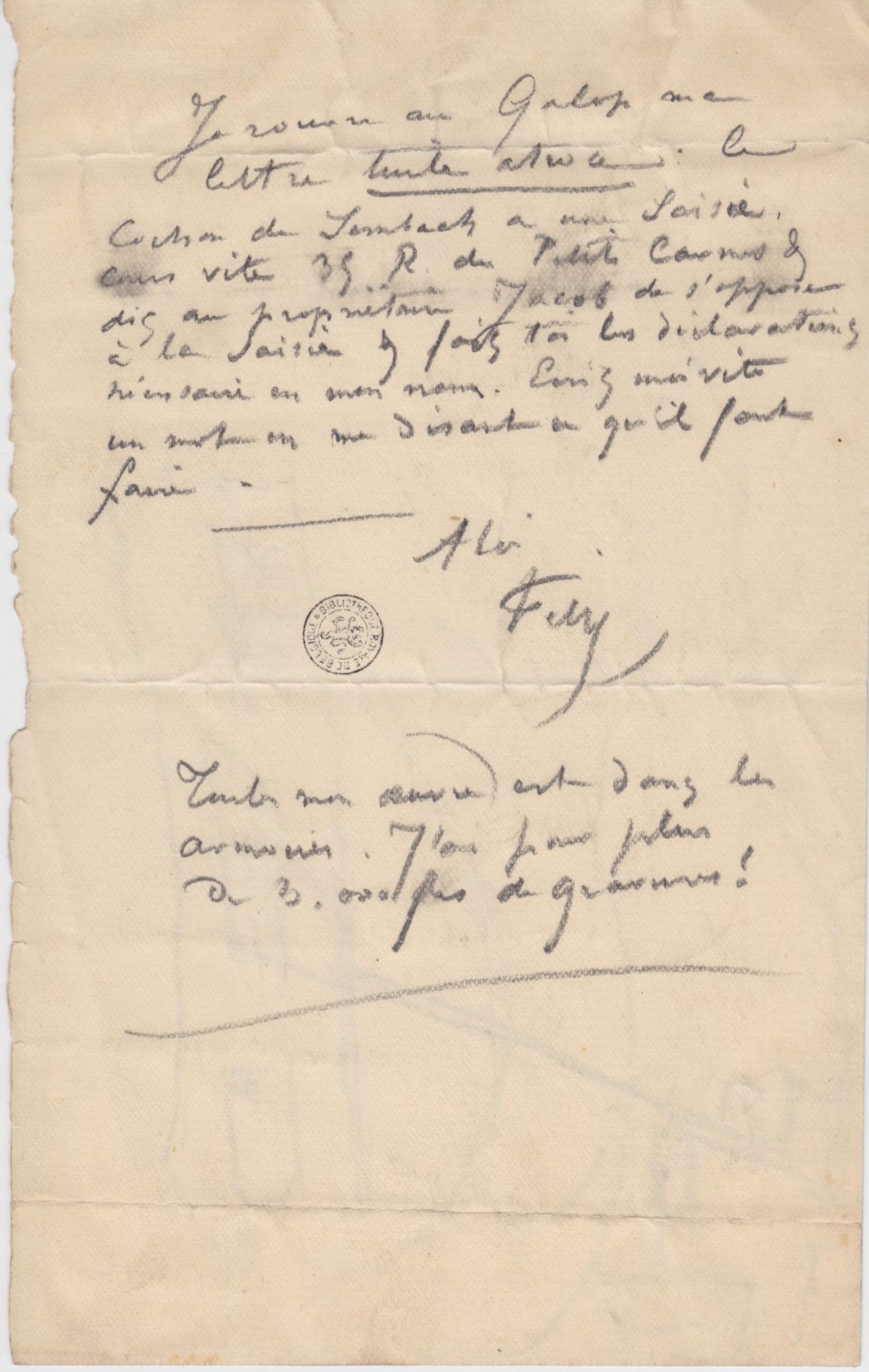 Illustration de la lettre