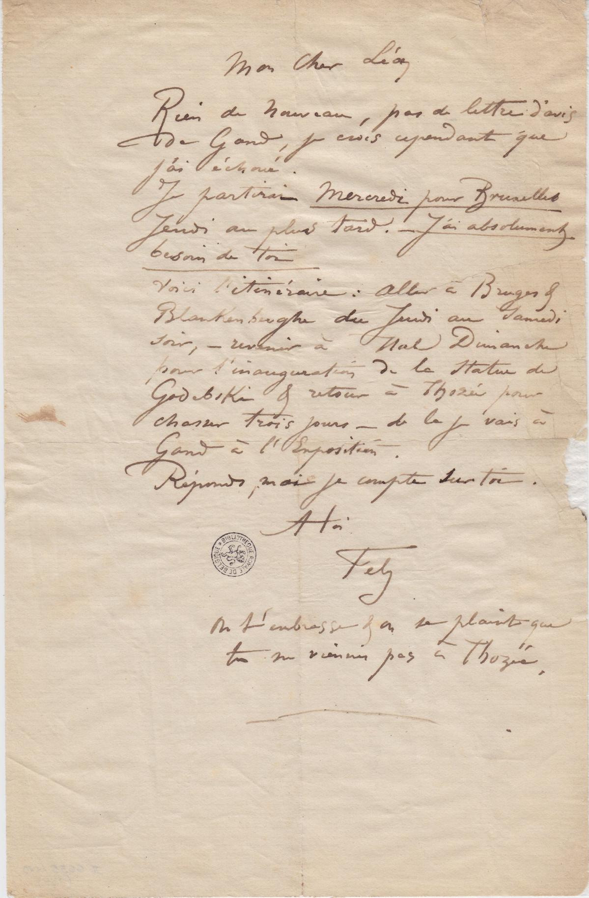 Illustration de la lettre