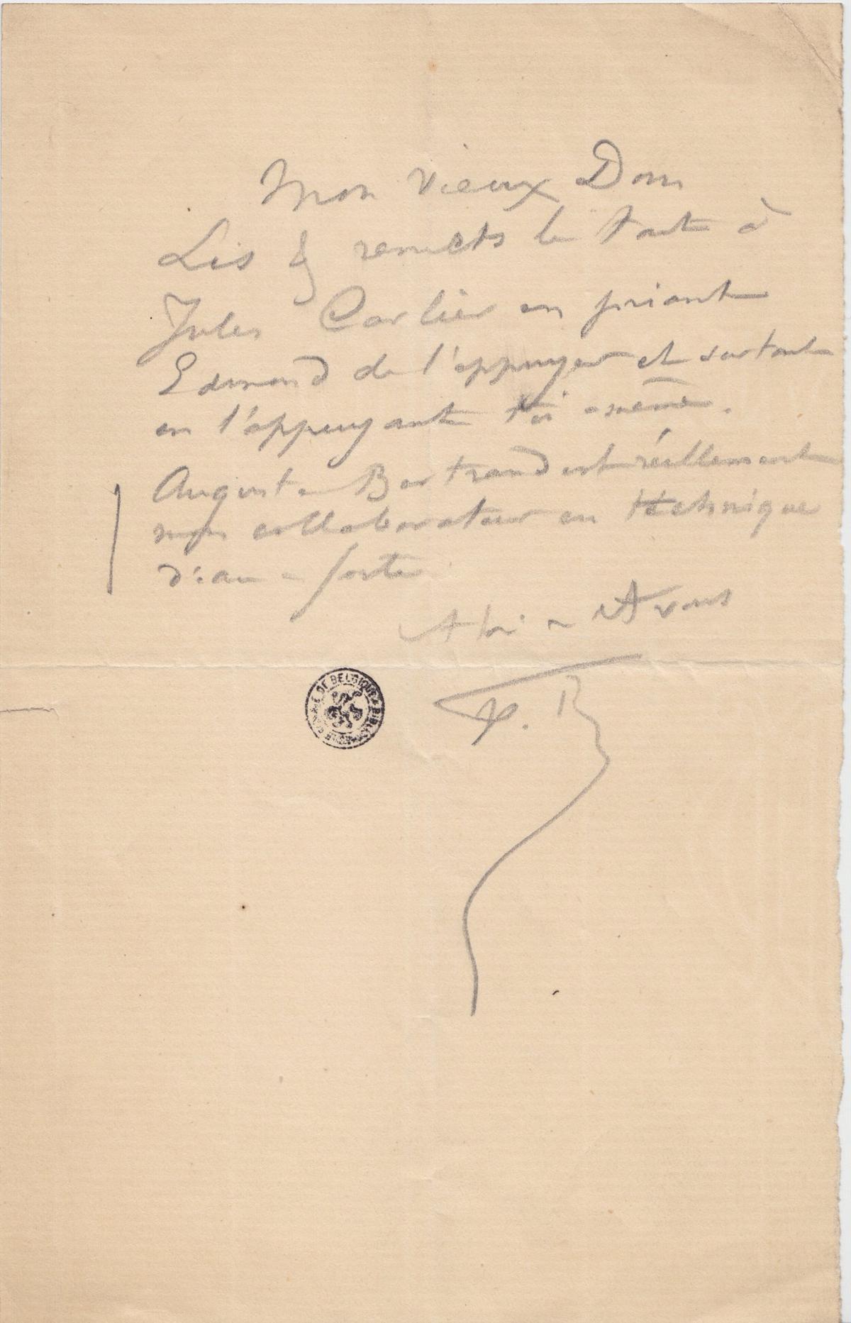Illustration de la lettre