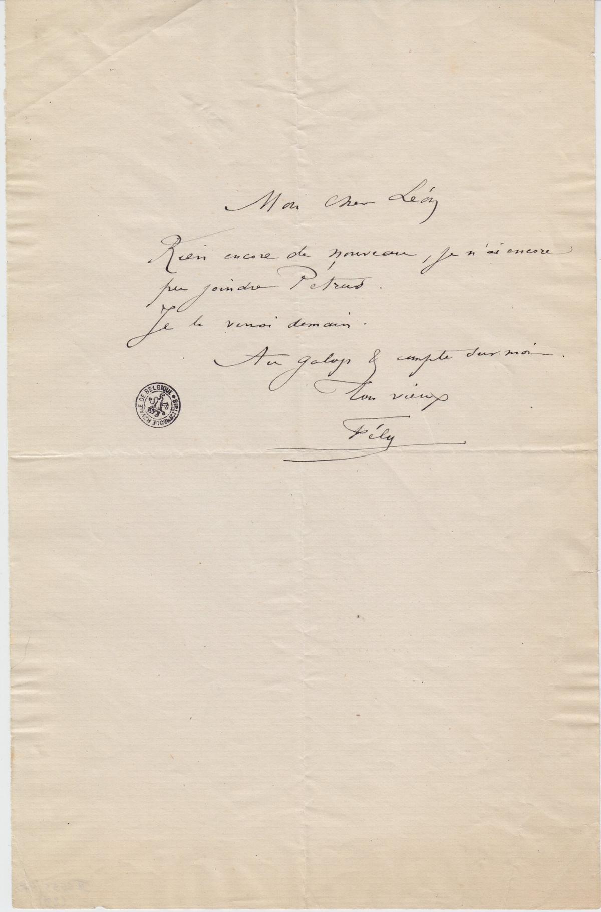Illustration de la lettre