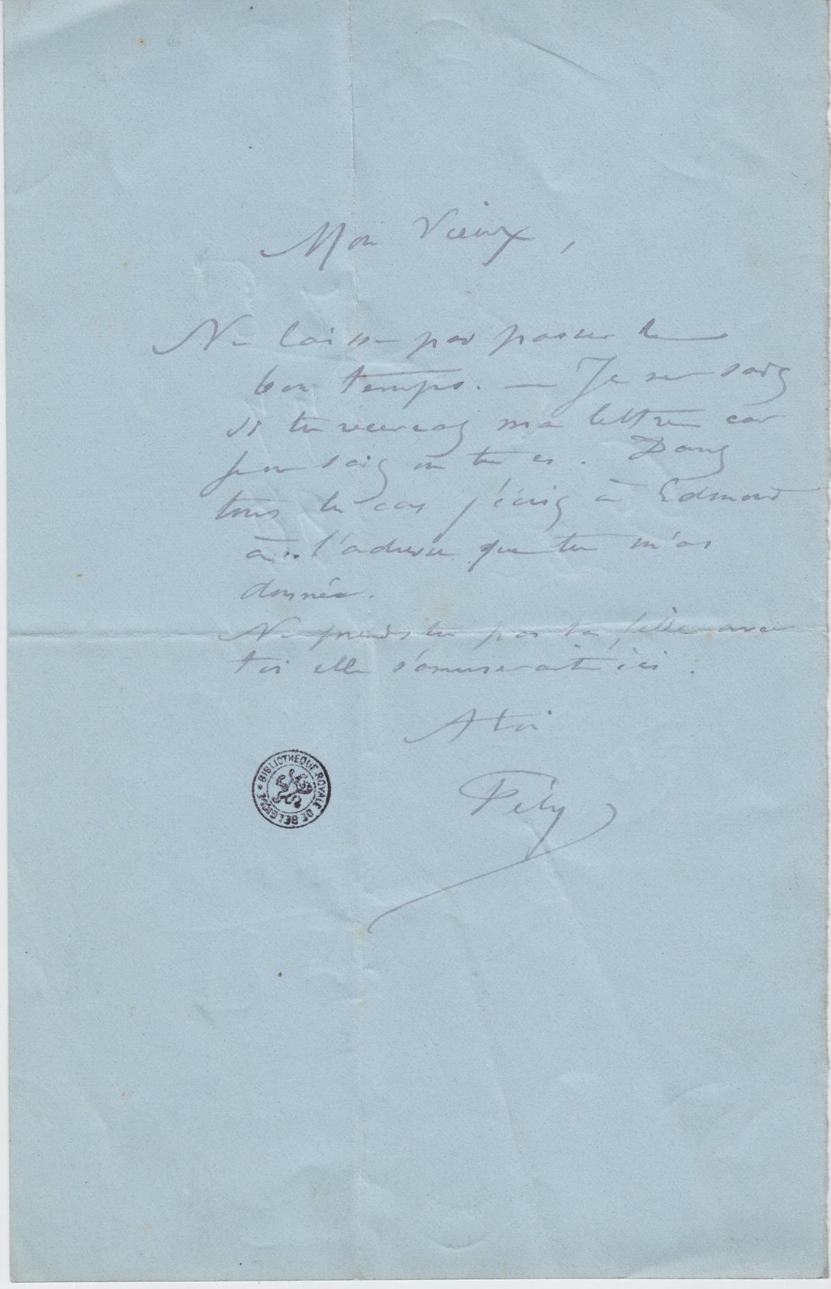 Illustration de la lettre