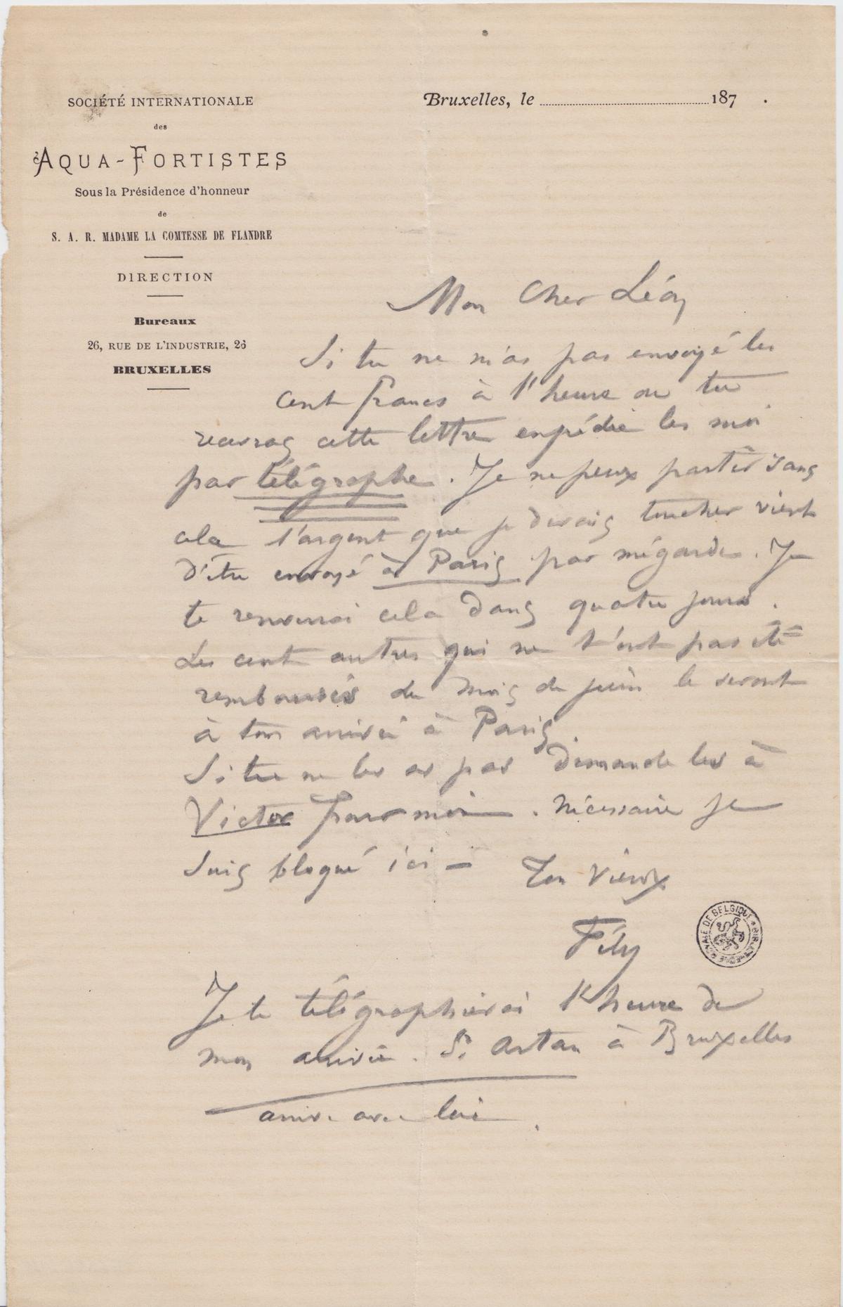 Illustration de la lettre
