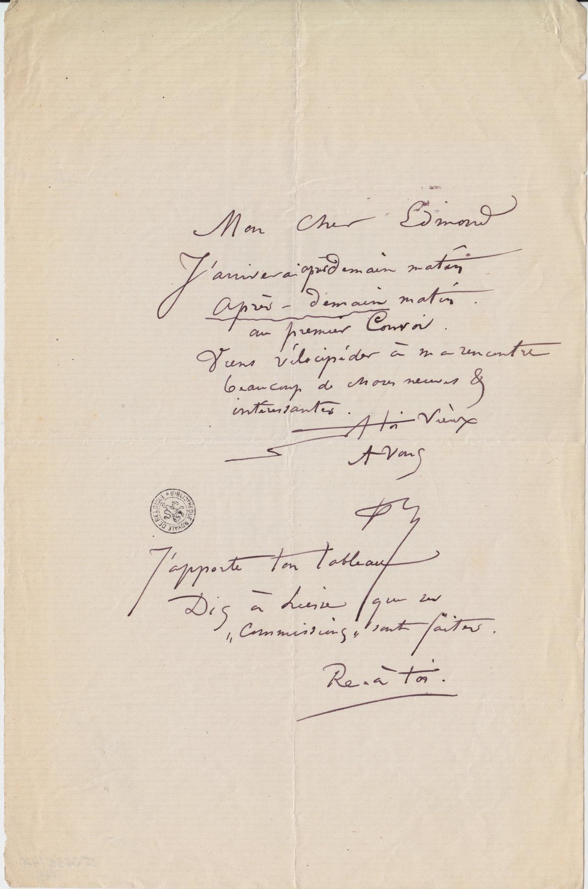 Illustration de la lettre
