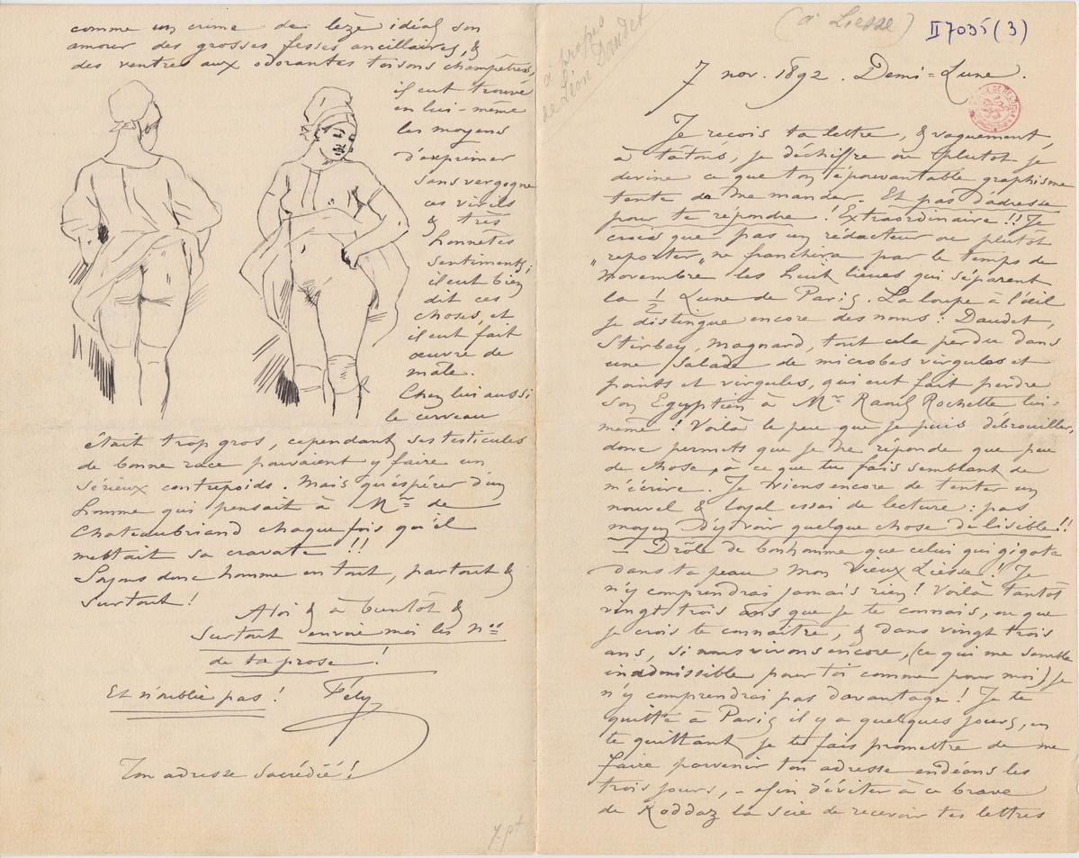 Illustration de la lettre