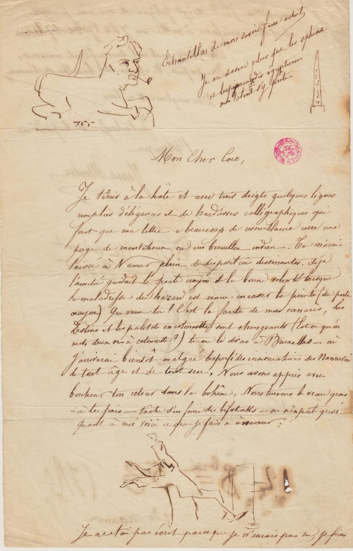 Illustration de la lettre